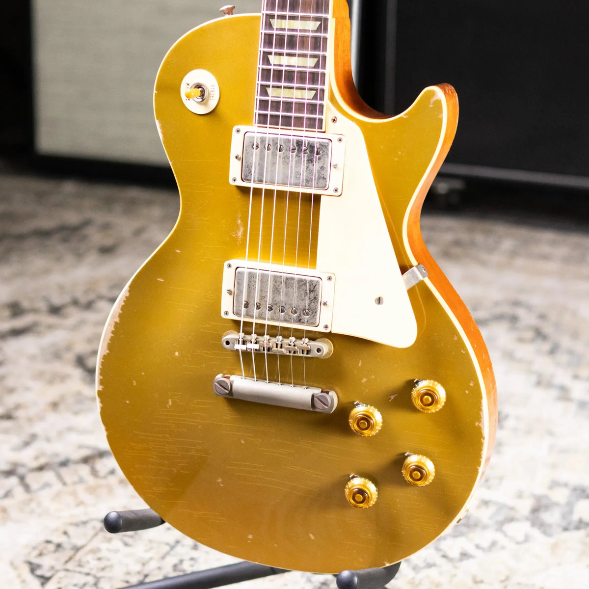 Gibson Custom Shop Limited Edition 1957 Les Paul Standard Reissue Murphy Lab Electric Guitar - Mustard Gold Ultra Heavy Aged with Hardshell Case