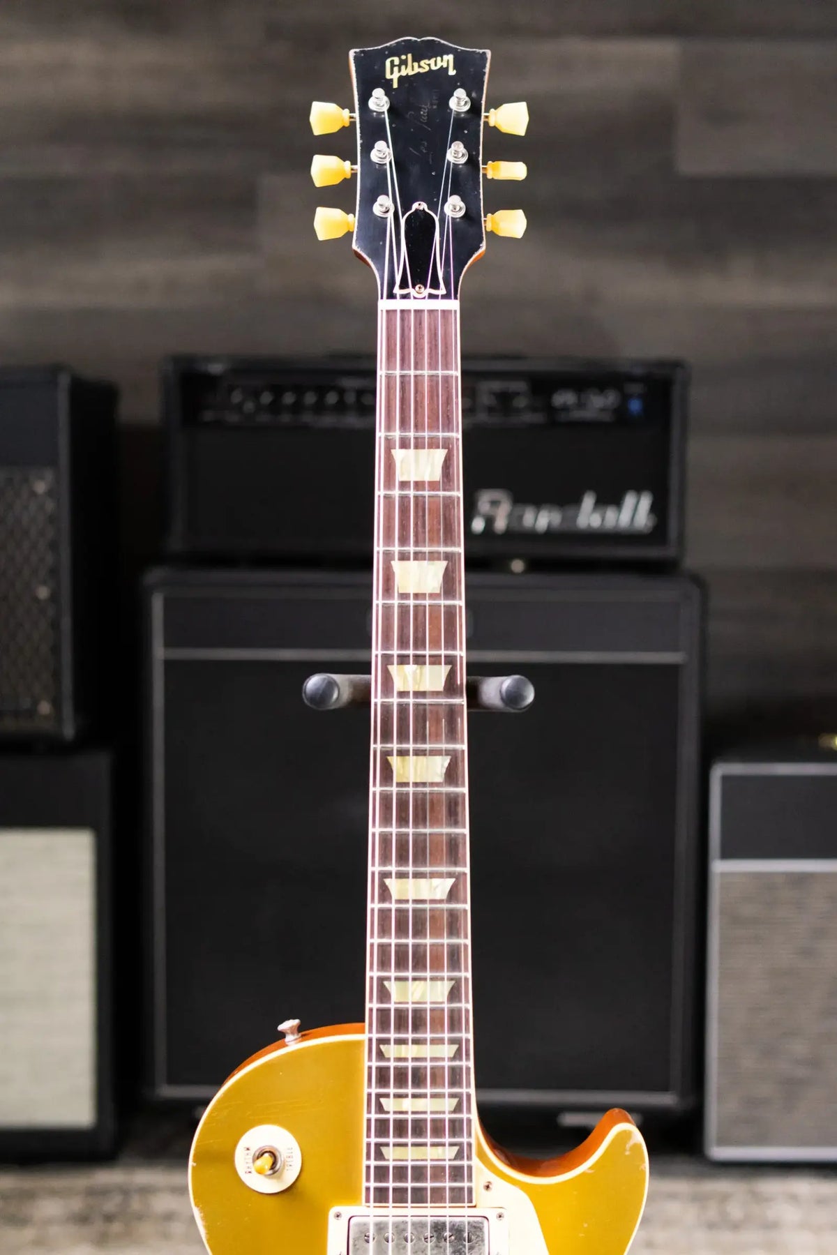 Gibson Custom Shop Limited Edition 1957 Les Paul Standard Reissue Murphy Lab Electric Guitar - Mustard Gold Ultra Heavy Aged with Hardshell Case