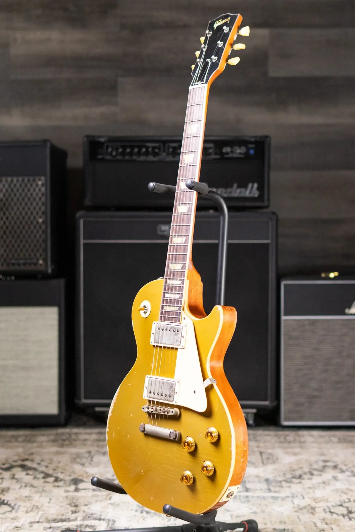 Gibson Custom Shop Limited Edition 1957 Les Paul Standard Reissue Murphy Lab Electric Guitar - Mustard Gold Ultra Heavy Aged with Hardshell Case