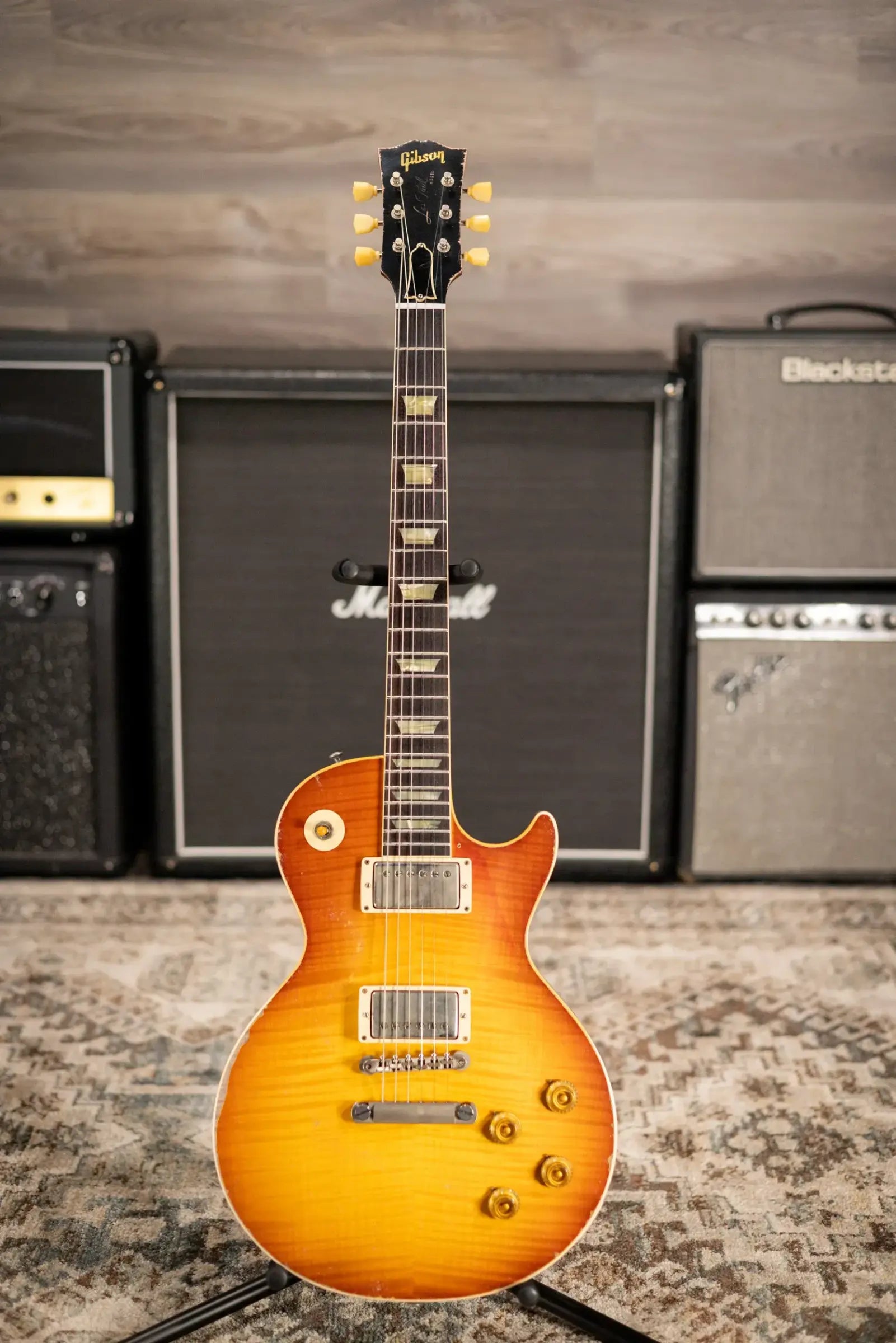 Gibson Custom Shop Limited Edition 1959 Les Paul Standard Reissue Murphy Lab Electric Guitar - Molten Amber Burst Heavy Aged with Hardshell Case
