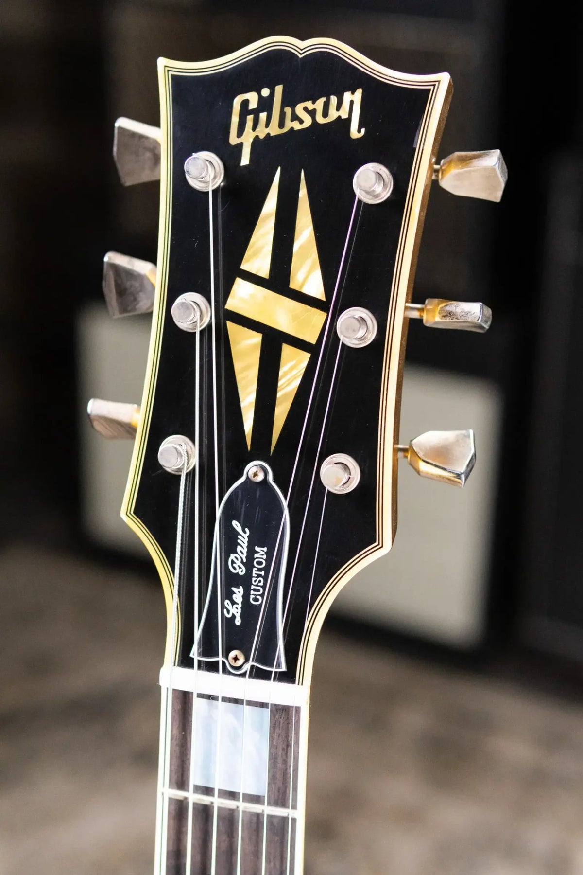 Gibson Custom Shop Limited Edition 1968 Les Paul Custom Reissue Murphy Lab Electric Guitar - Ebony Top, Gold Back with Hardshell Case