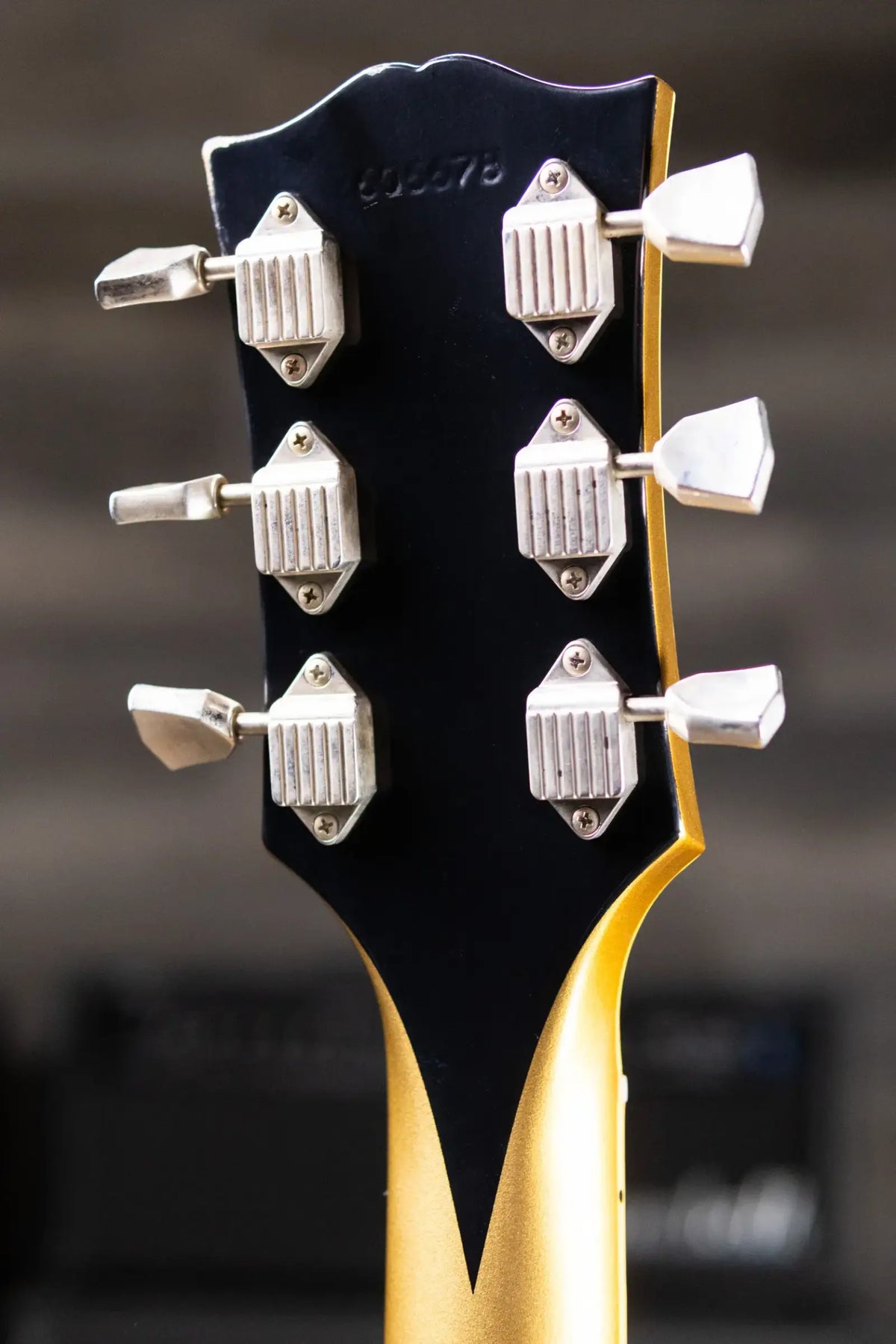 Gibson Custom Shop Limited Edition 1968 Les Paul Custom Reissue Murphy Lab Electric Guitar - Ebony Top, Gold Back with Hardshell Case