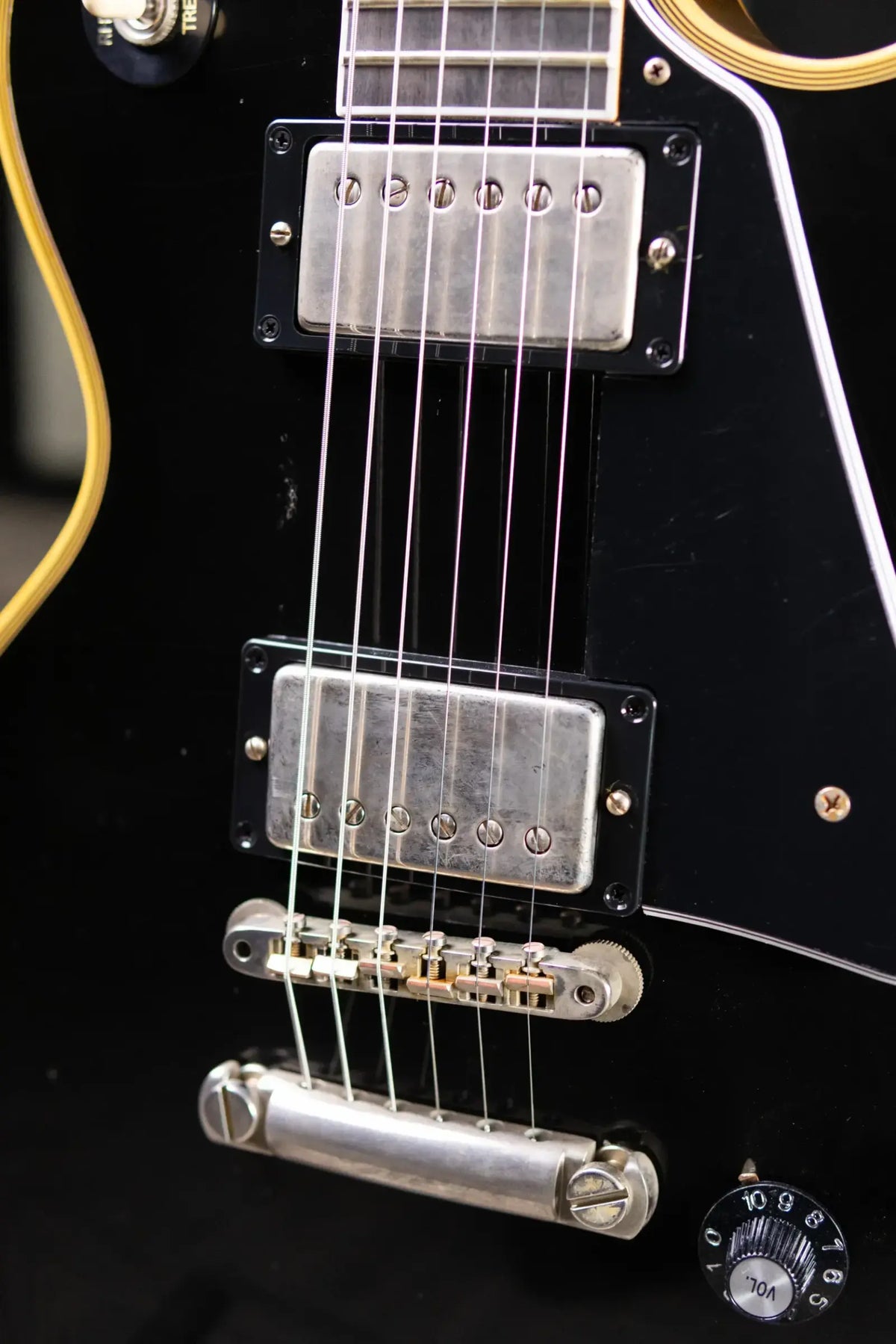 Gibson Custom Shop Limited Edition 1968 Les Paul Custom Reissue Murphy Lab Electric Guitar - Ebony Top, Gold Back with Hardshell Case