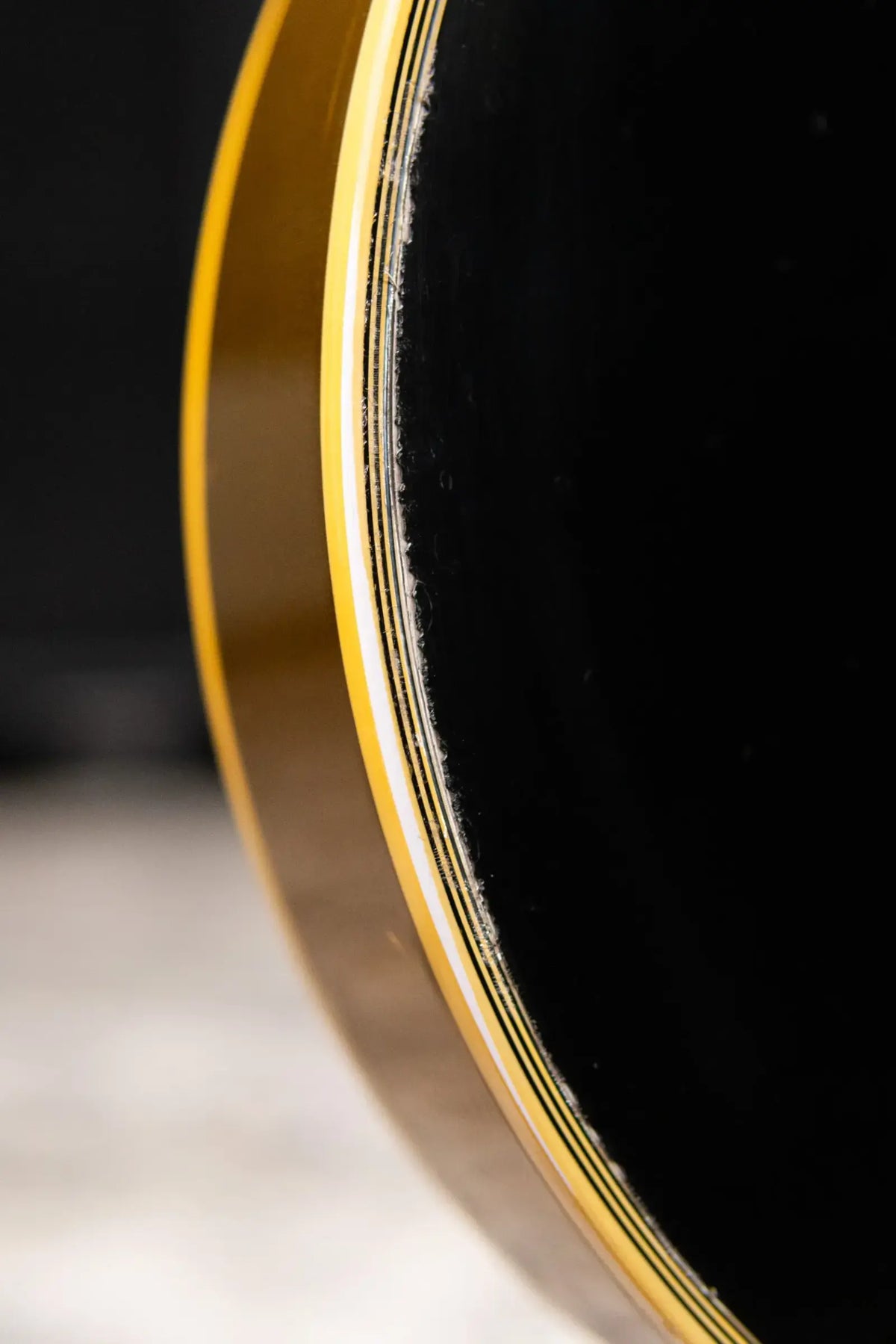Gibson Custom Shop Limited Edition 1968 Les Paul Custom Reissue Murphy Lab Electric Guitar - Ebony Top, Gold Back with Hardshell Case