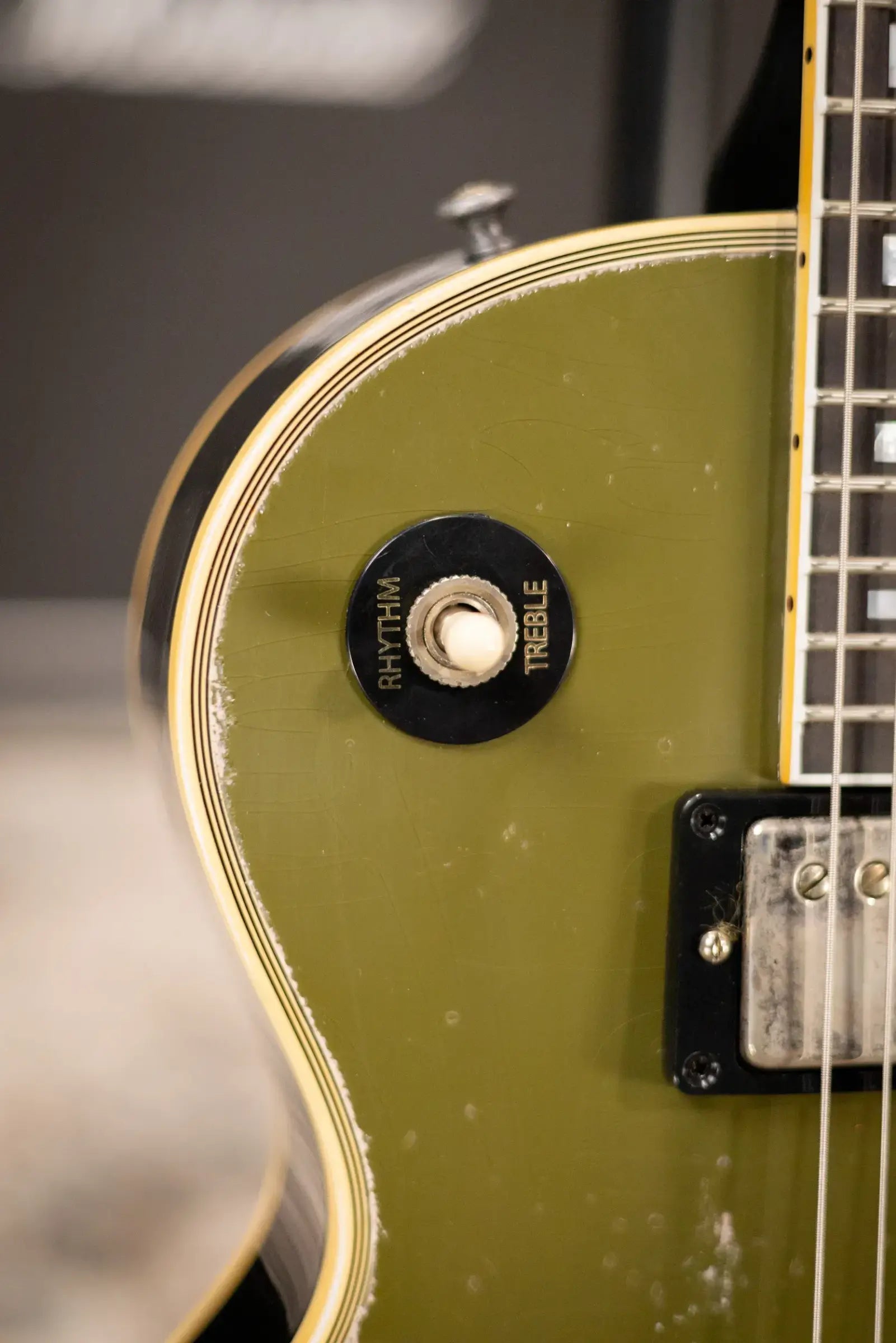 Gibson Custom Shop Limited Edition 1968 Les Paul Custom Reissue Murphy Lab Electric Guitar - Olive Drab Top Ebony Back Heavy Aged with Hardshell Case