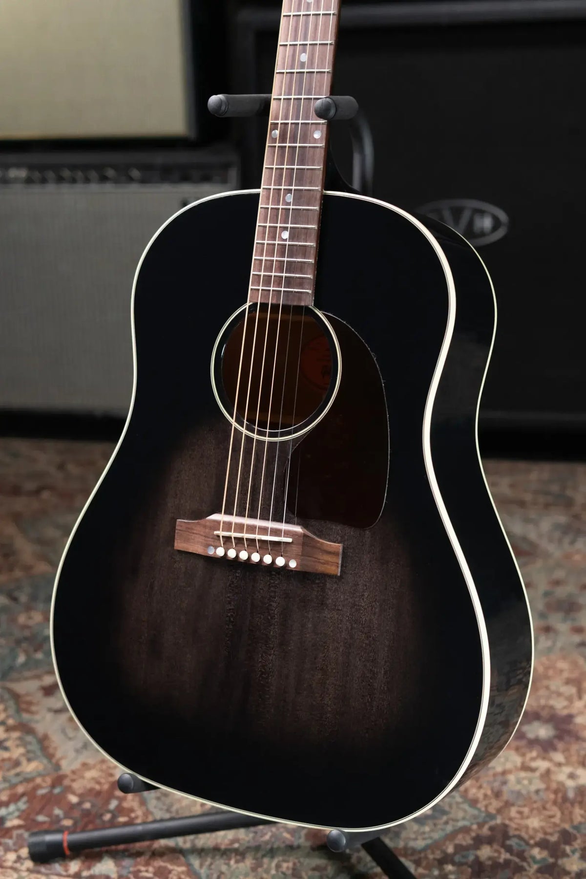 Gibson Custom Shop Made-2-Measure J-45 Standard Acoustic Guitar - Cobra Burst with Hardshell Case