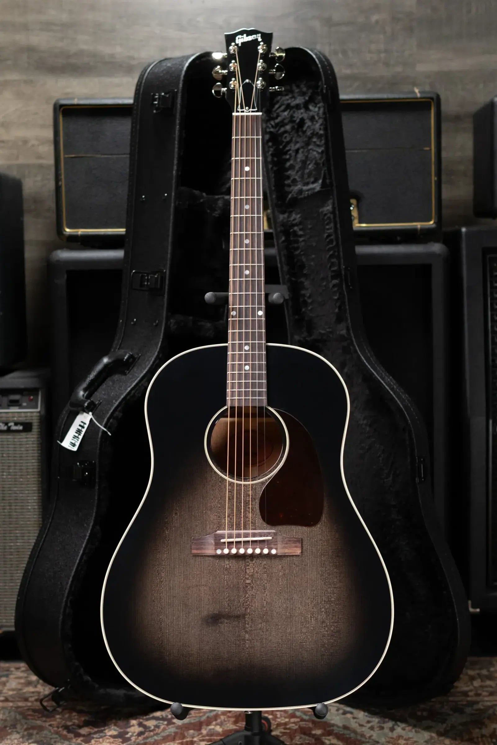 Gibson Custom Shop Made-2-Measure J-45 Standard Acoustic Guitar - Cobra Burst with Hardshell Case
