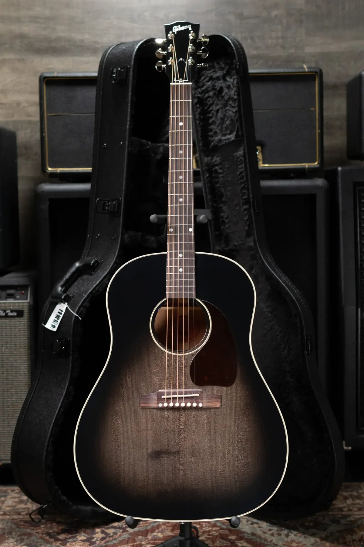 Gibson Custom Shop Made-2-Measure J-45 Standard Acoustic Guitar - Cobra Burst with Hardshell Case