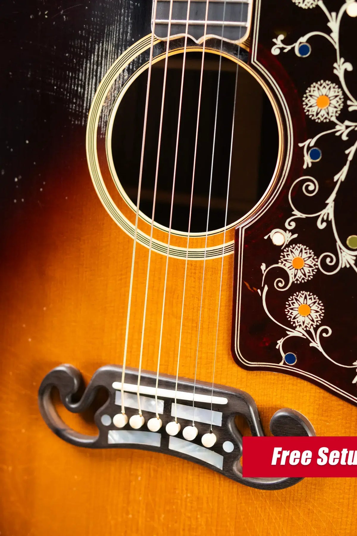Gibson Custom Shop Pre-War SJ-200 Rosewood Murphy Lab Light Aged Acoustic Guitar - Faded Vintage Sunburst with Hardshell Case - Demo