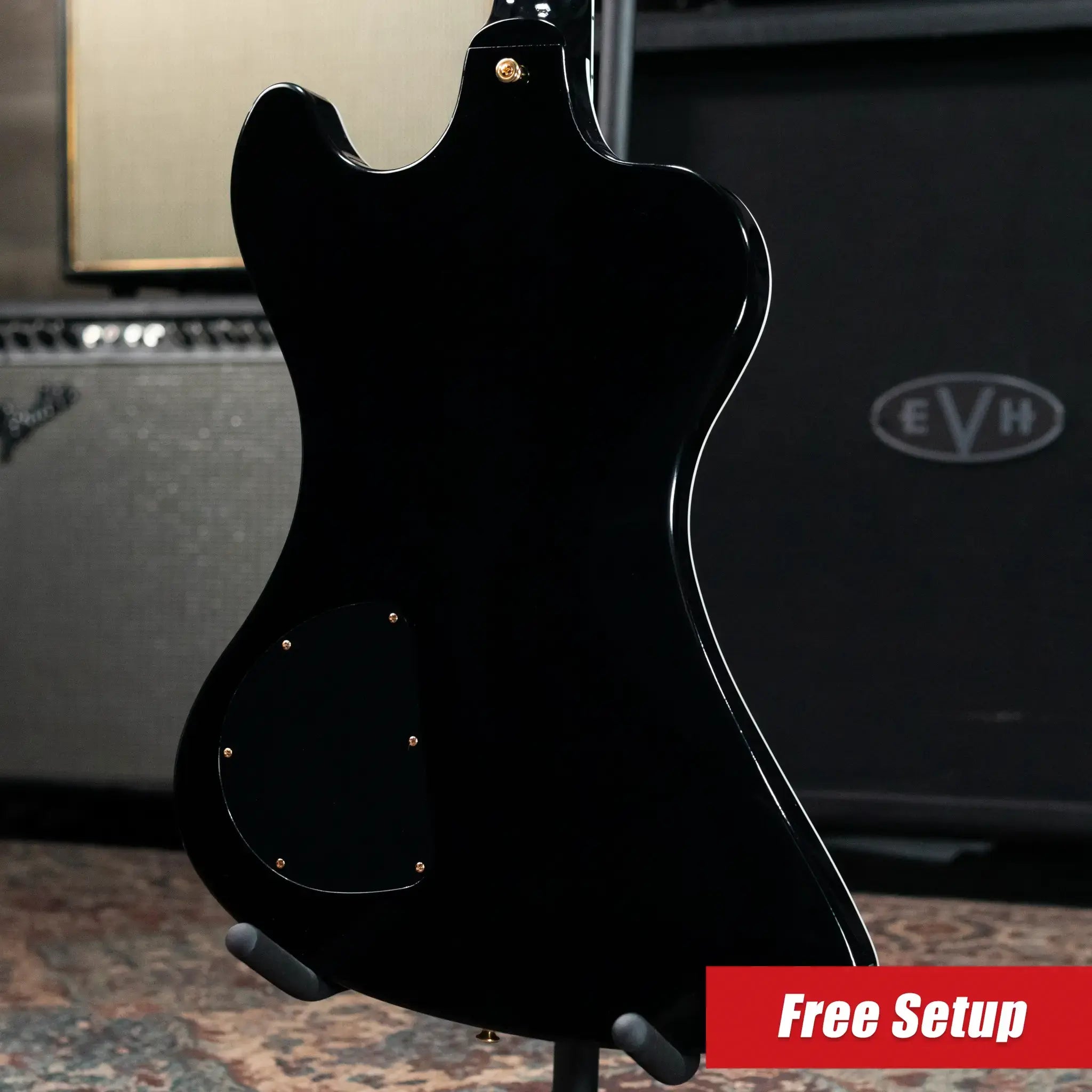 Gibson Custom Shop RD Custom Electric Guitar - Ebony with Hardshell Case