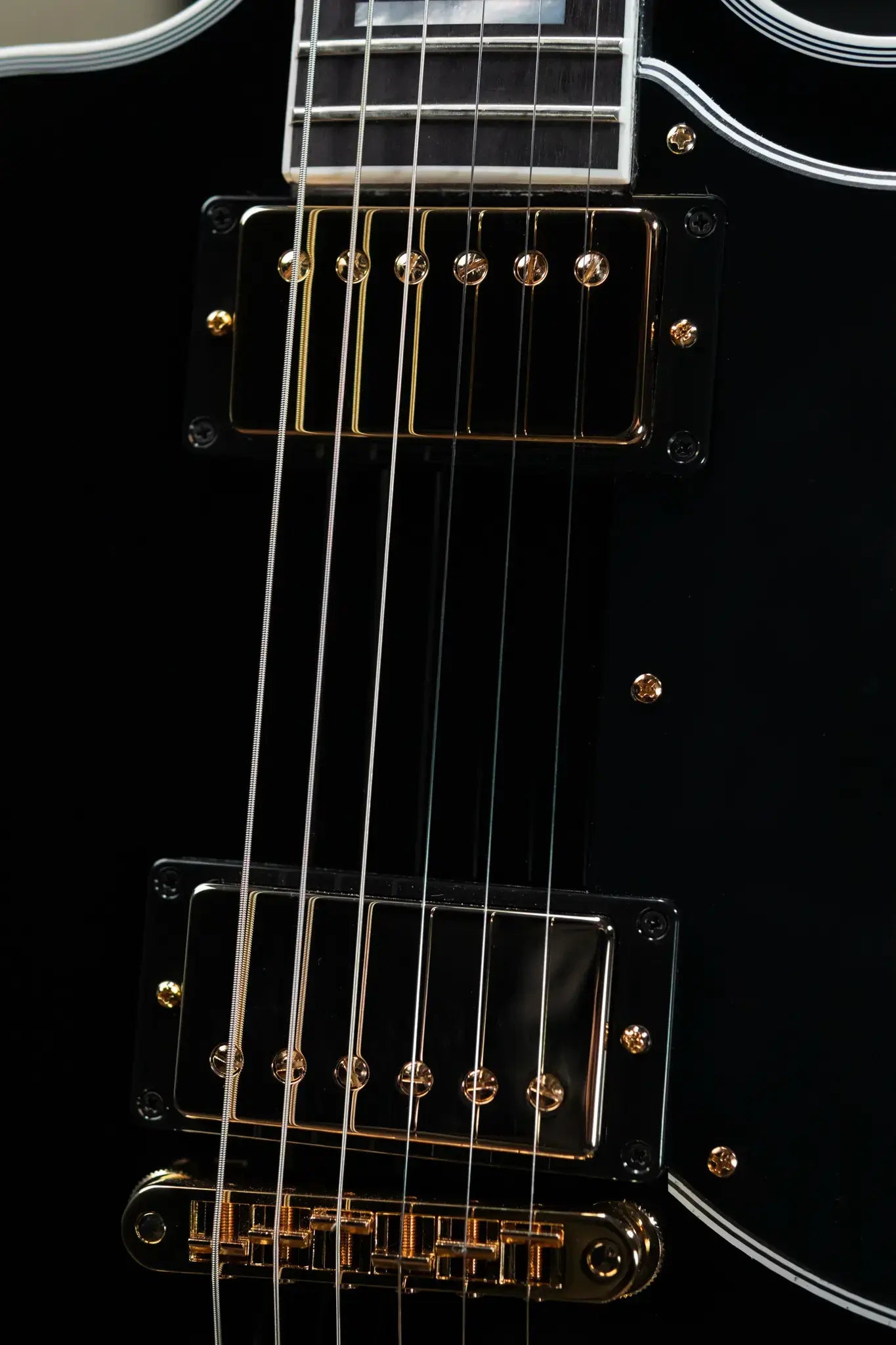 Gibson Custom Shop RD Custom Electric Guitar - Ebony with Hardshell Case