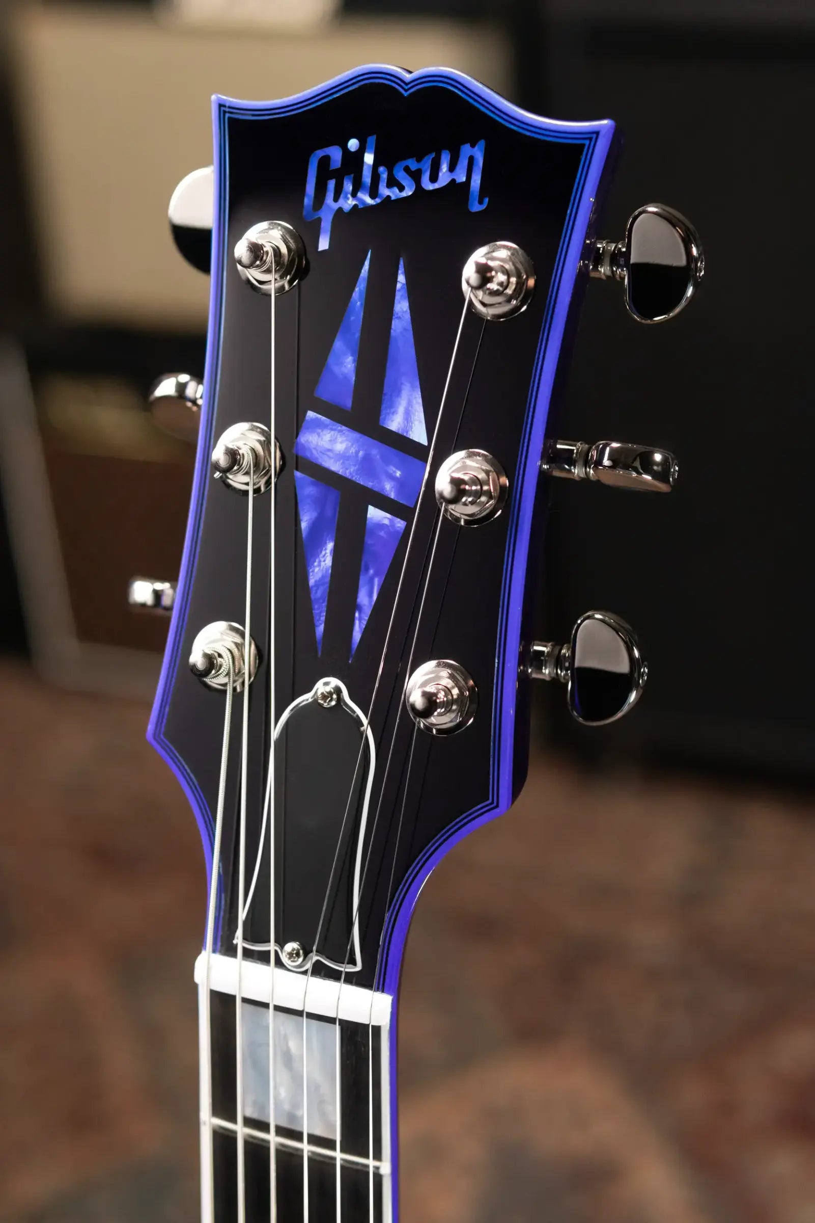 Gibson Custom Shop SG Custom Figured Top Electric Guitar - Blue Widow with Hardshell Case