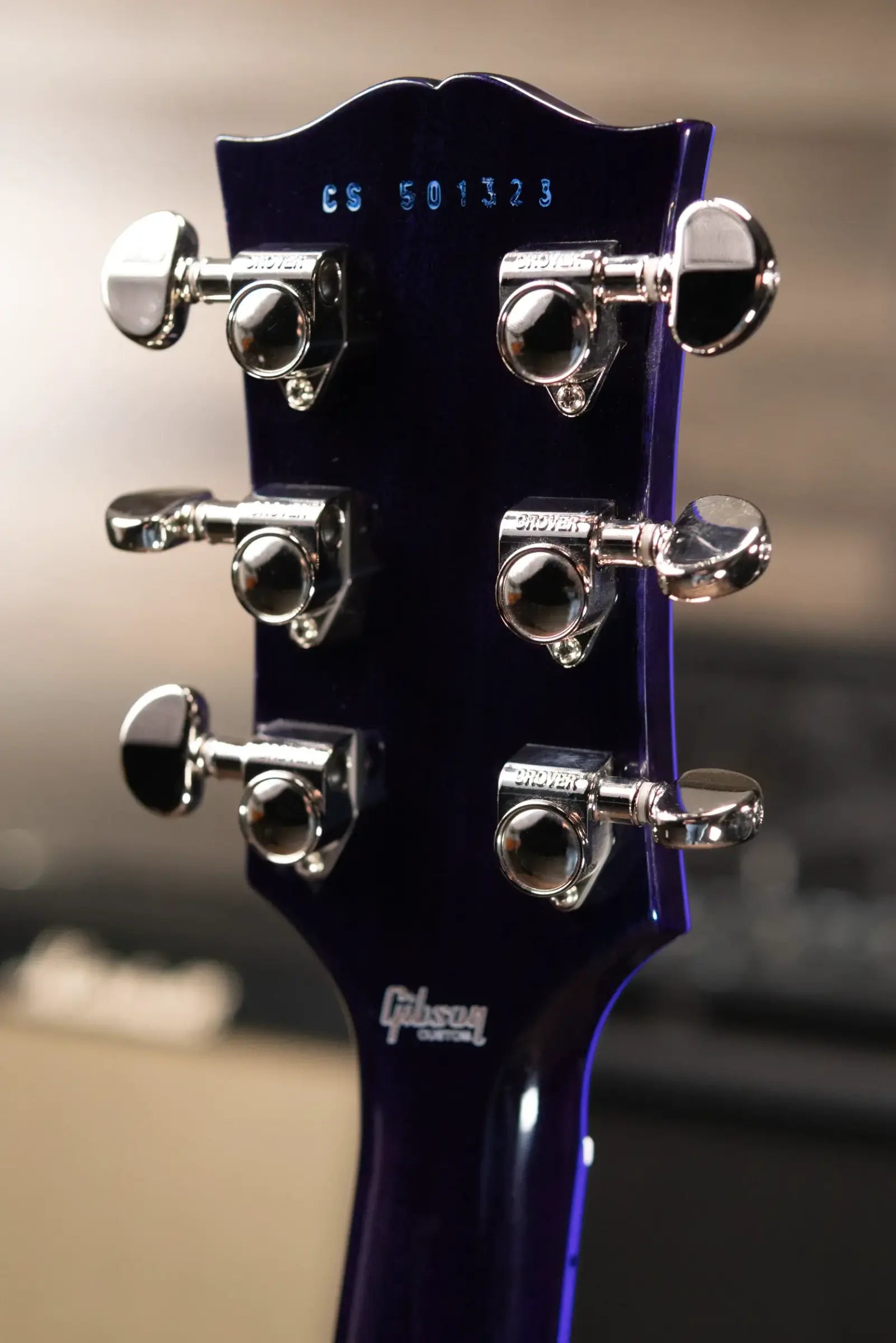 Gibson Custom Shop SG Custom Figured Top Electric Guitar - Blue Widow with Hardshell Case