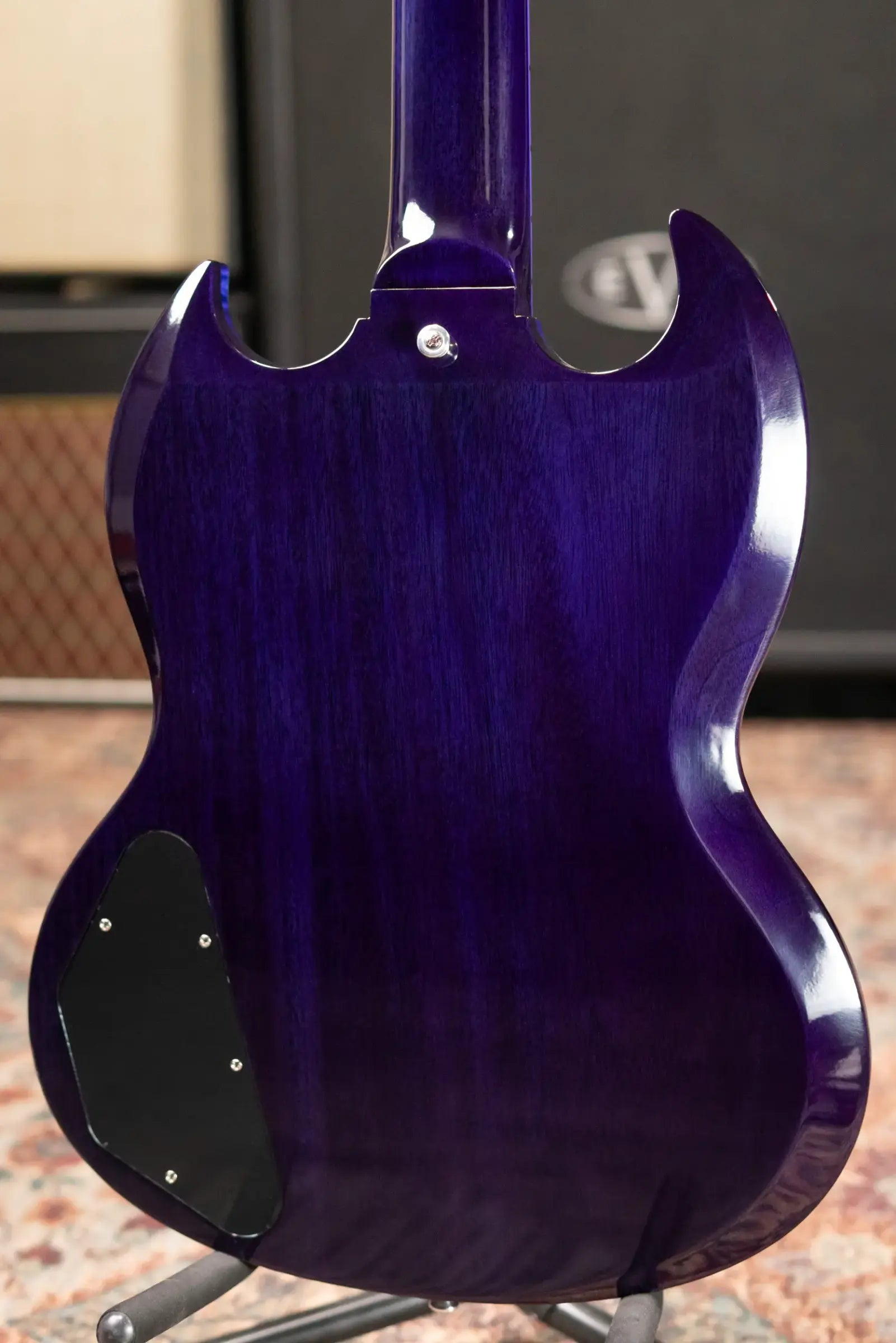 Gibson Custom Shop SG Custom Figured Top Electric Guitar - Blue Widow with Hardshell Case