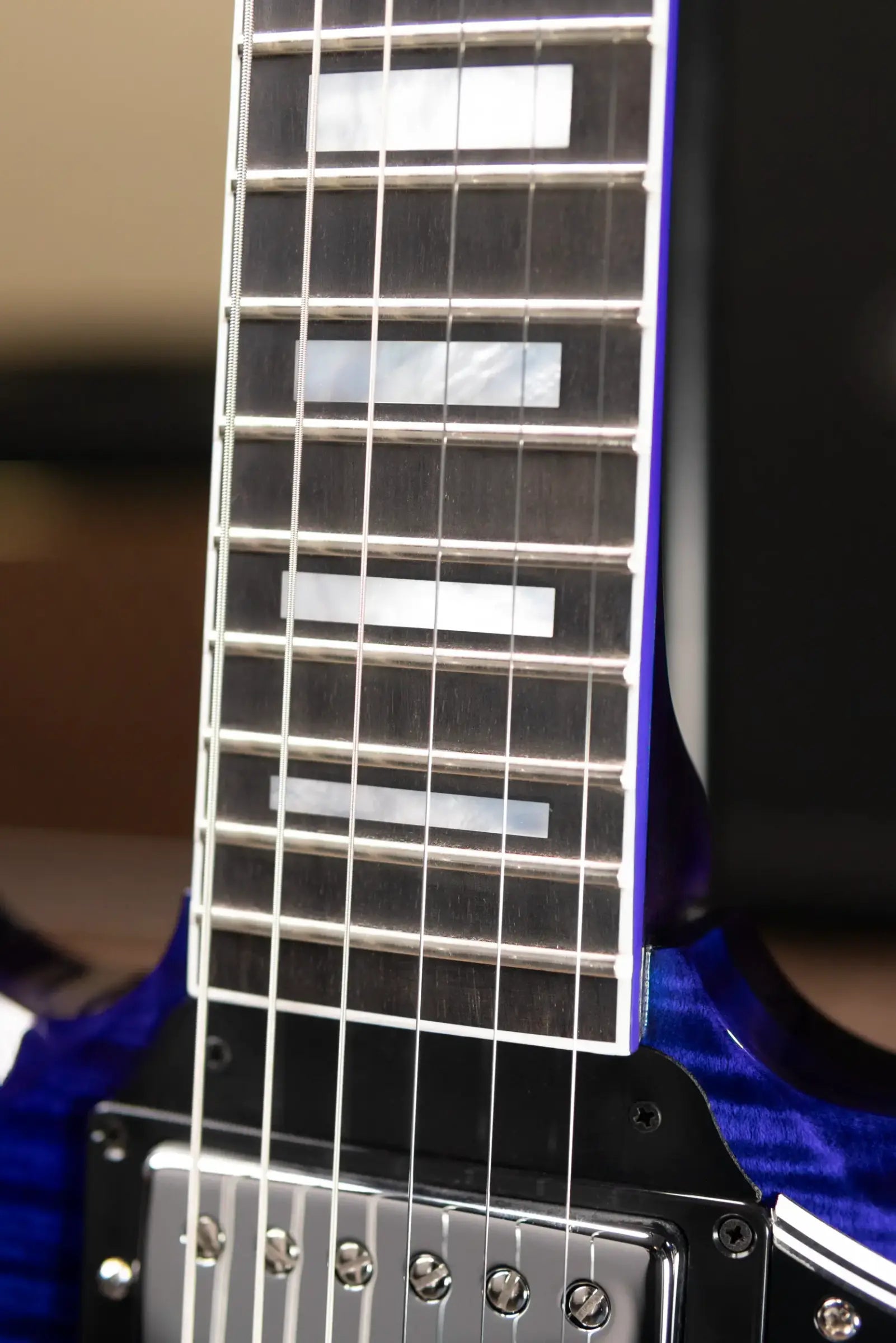 Gibson Custom Shop SG Custom Figured Top Electric Guitar - Blue Widow with Hardshell Case