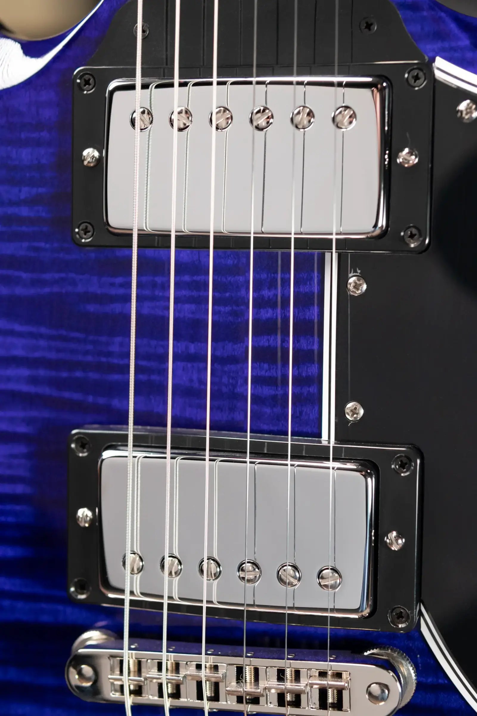 Gibson Custom Shop SG Custom Figured Top Electric Guitar - Blue Widow with Hardshell Case