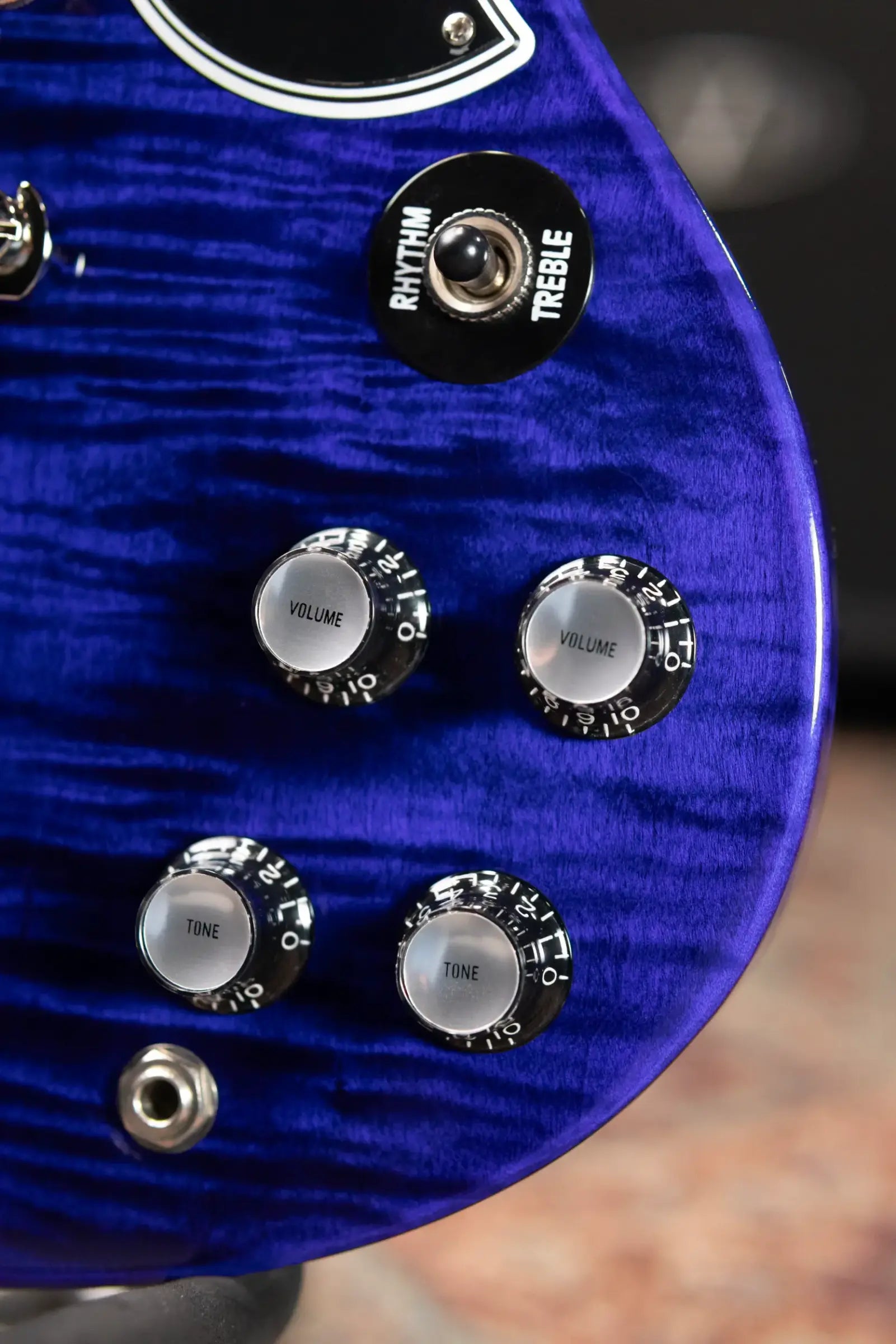 Gibson Custom Shop SG Custom Figured Top Electric Guitar - Blue Widow with Hardshell Case