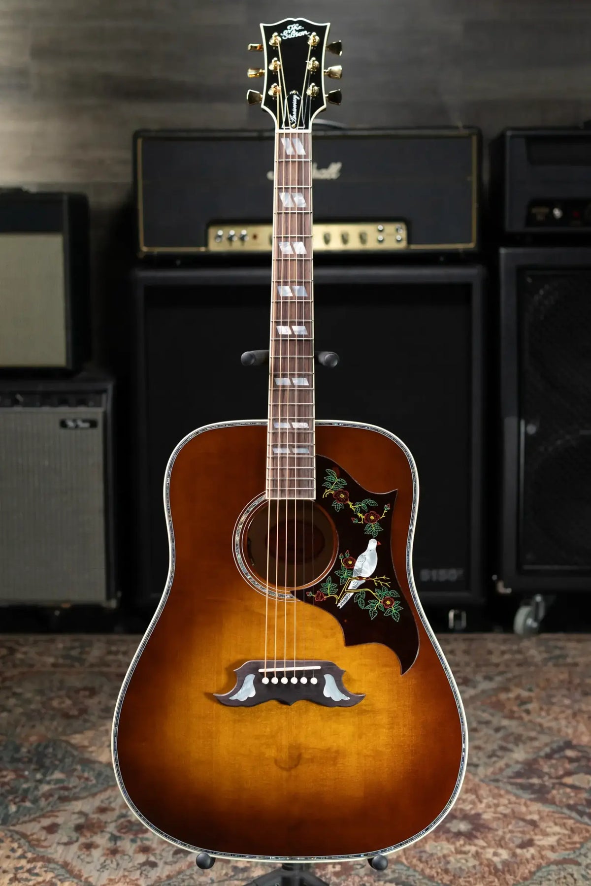 Gibson Dove Anniversary Limited Edition Acoustic/Electric Guitar - Cremona Burst with Hardshell Case