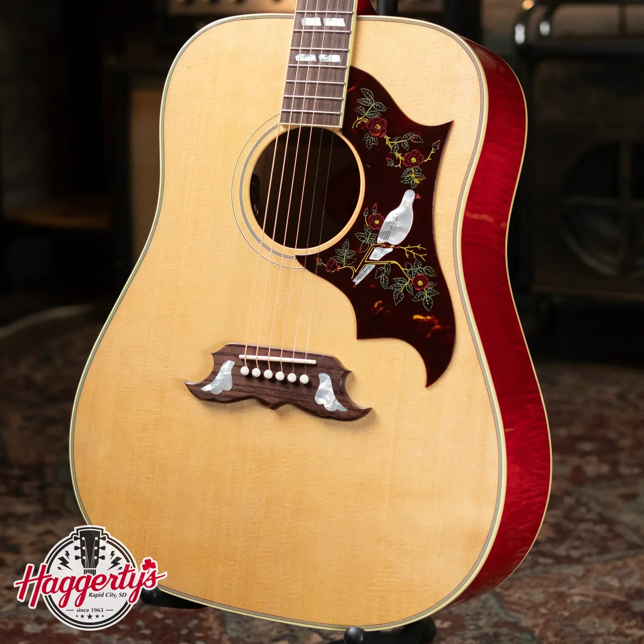 Gibson Dove Original Acoustic/Electric - Antique Natural with Hardshell Case
