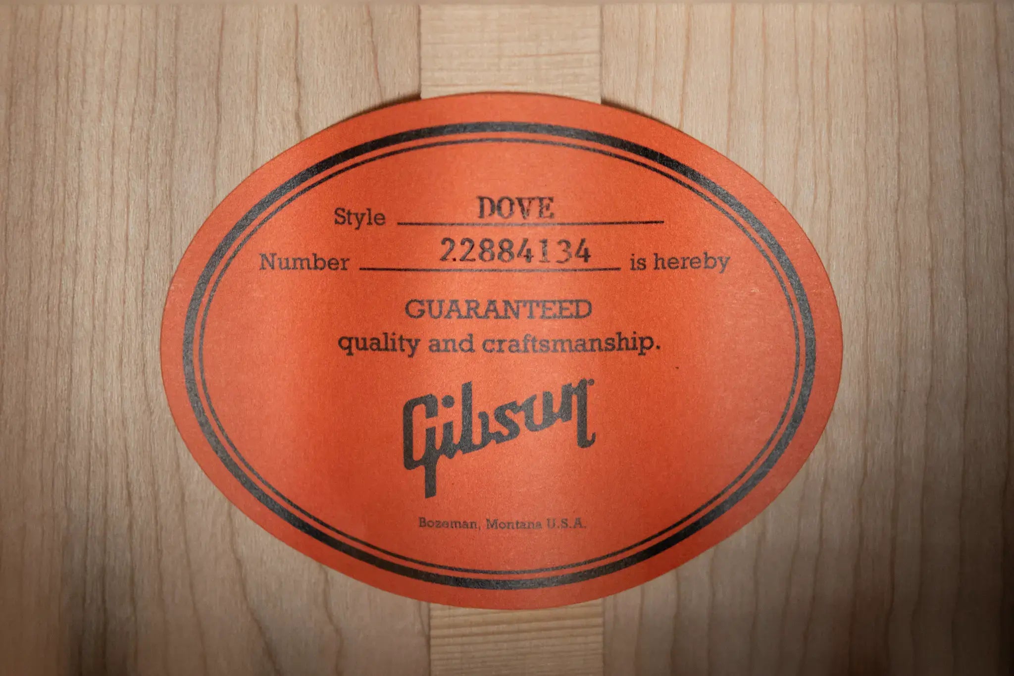 Gibson Dove Original Acoustic Electric Antique Natural with Hardshell Case 6736142d181ad