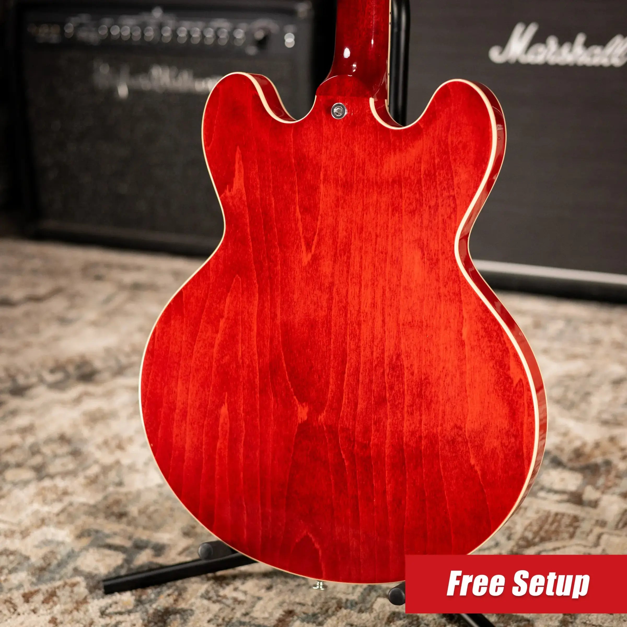 Gibson ES-330 Hollow Body Electric Guitar - Sixties Cherry with Hardshell Case