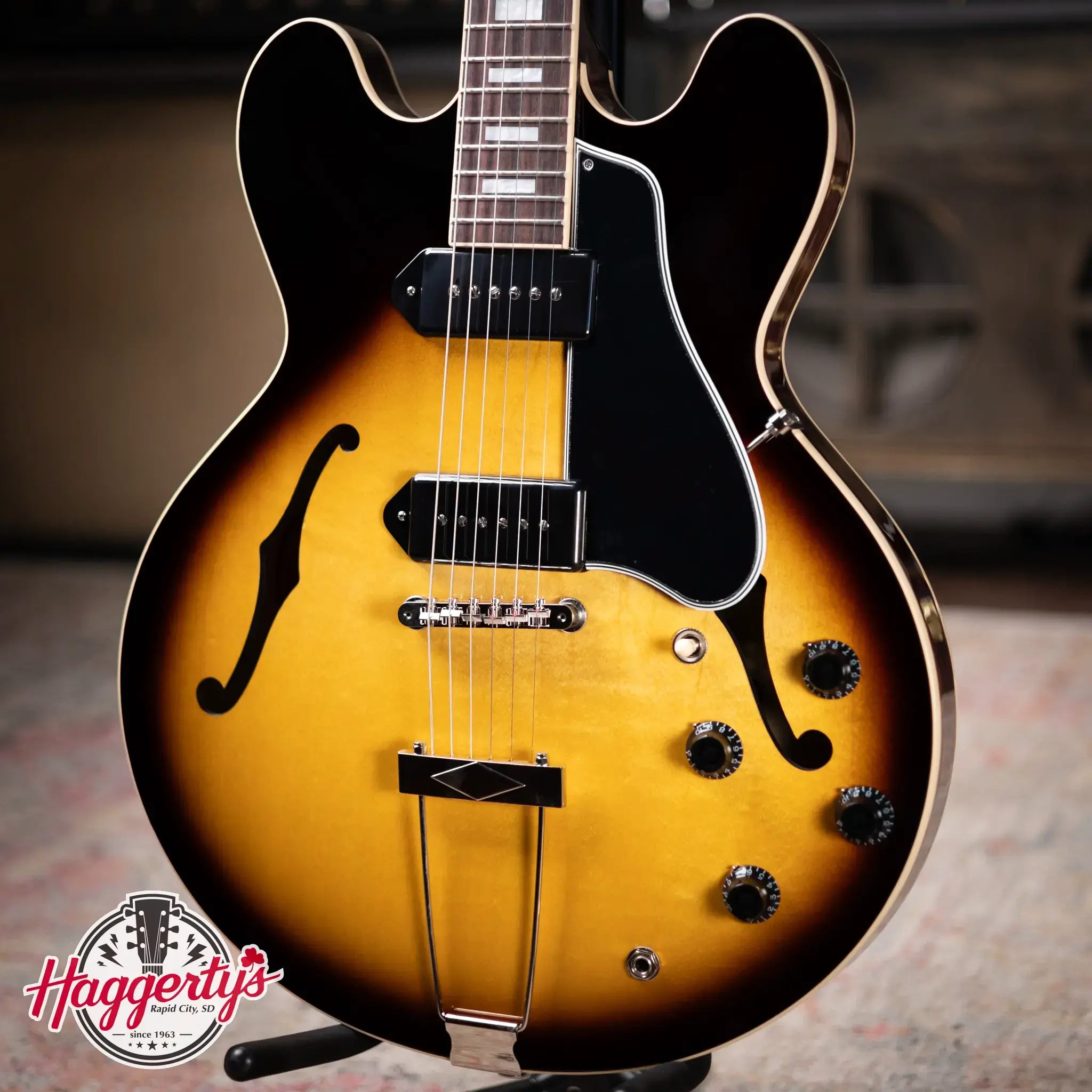 Gibson ES-330 Hollowbody - Tobacco Burst with Hardshell Case