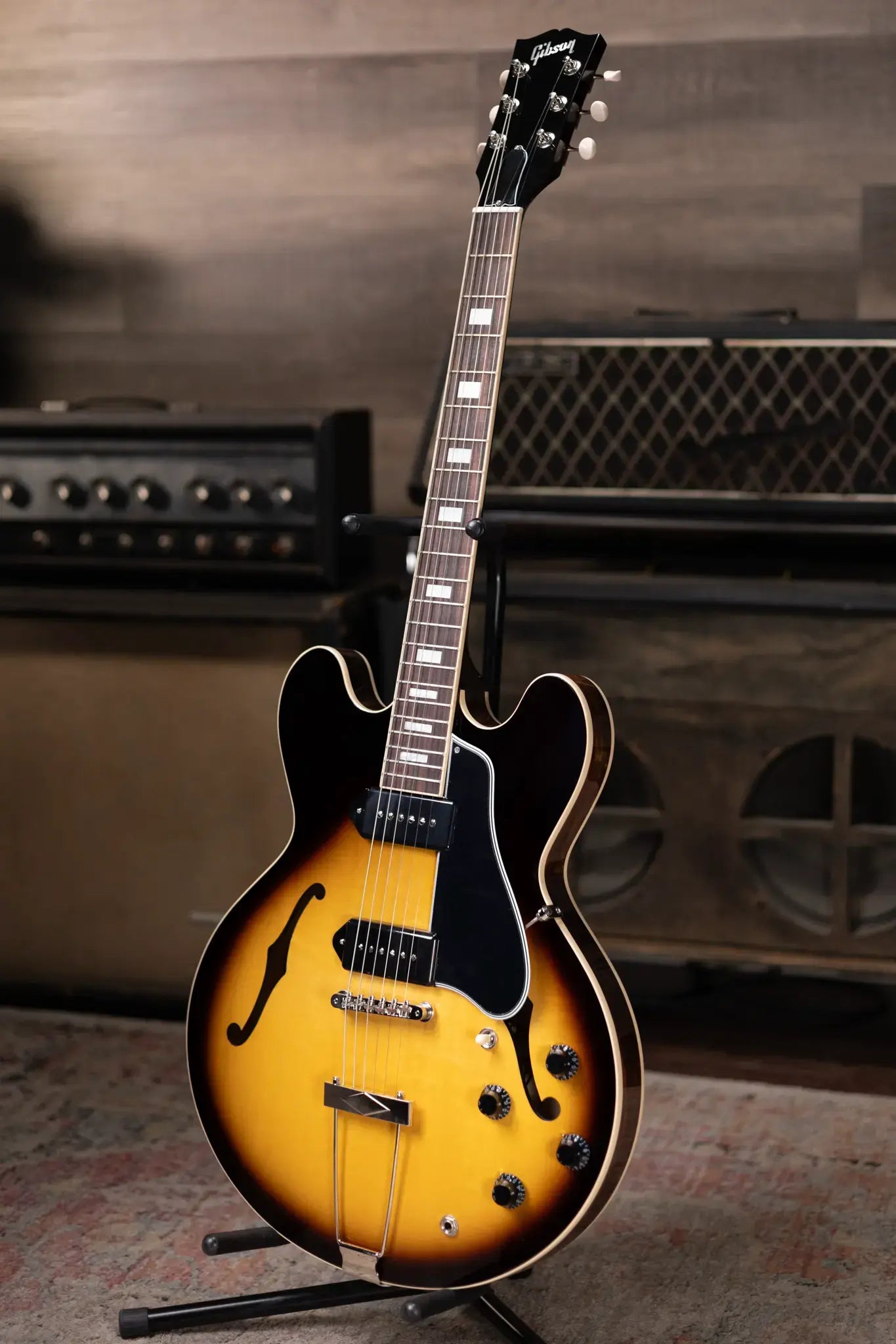 Gibson ES-330 Hollowbody - Tobacco Burst with Hardshell Case