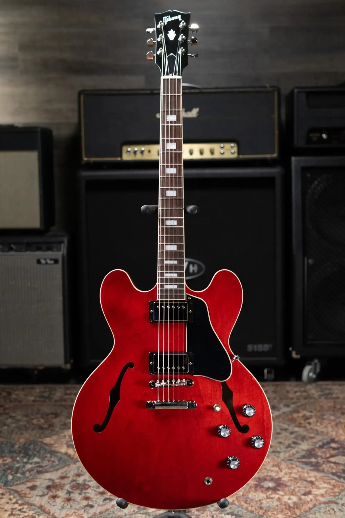 Gibson ES-335 '60s Semi-Hollow Electric Guitar - Sixties Cherry with Hardshell Case
