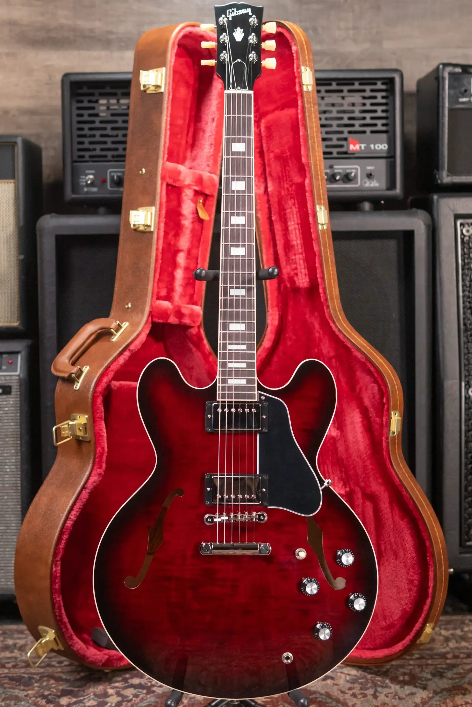 Gibson ES-335 Figured Semi-Hollow Electric Guitar - Blood Moon Burst with Hardshell Case