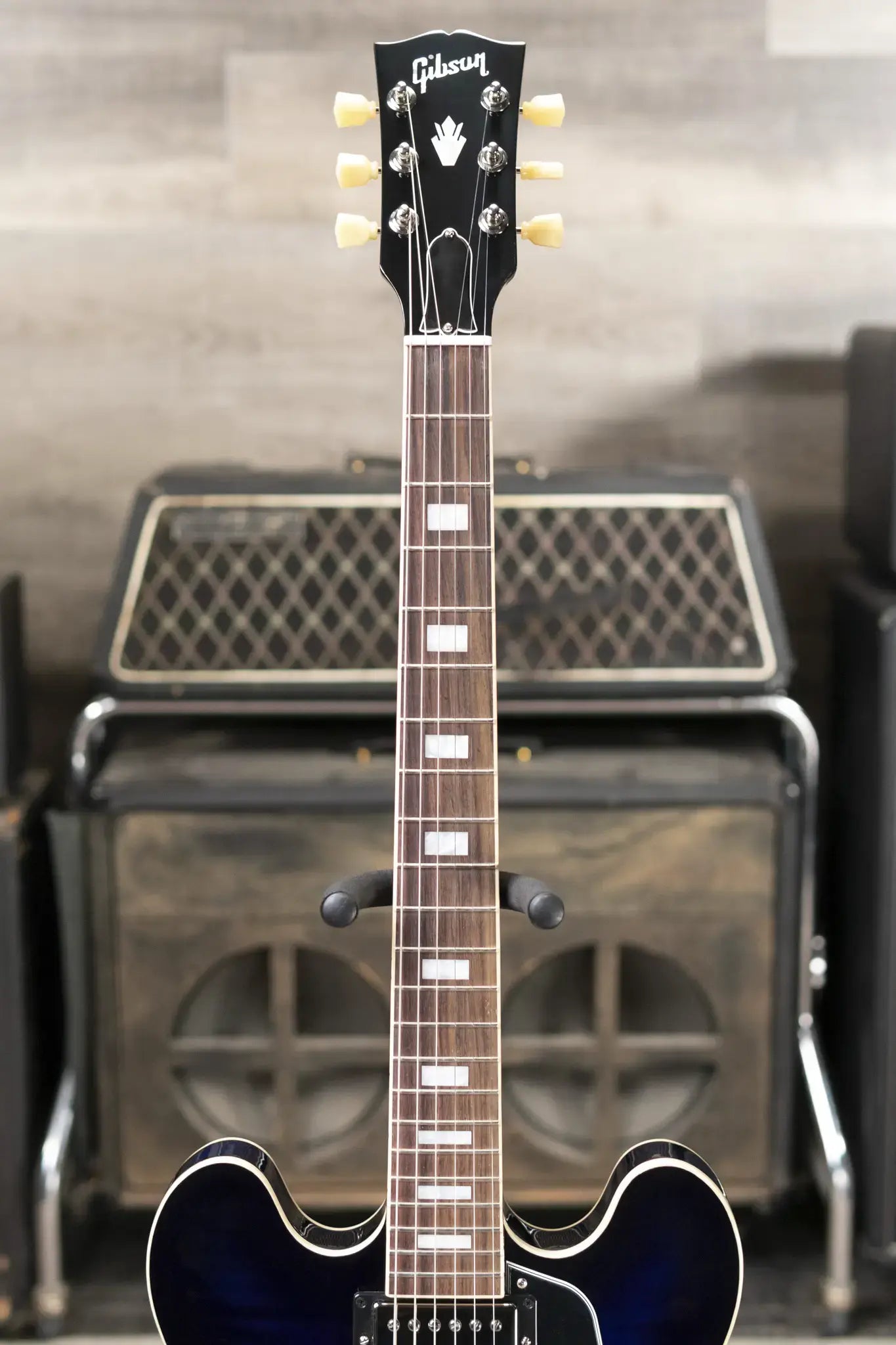 Gibson ES-335 Figured Semi-Hollow Electric Guitar - Deep Ocean Burst with Hardshell Case