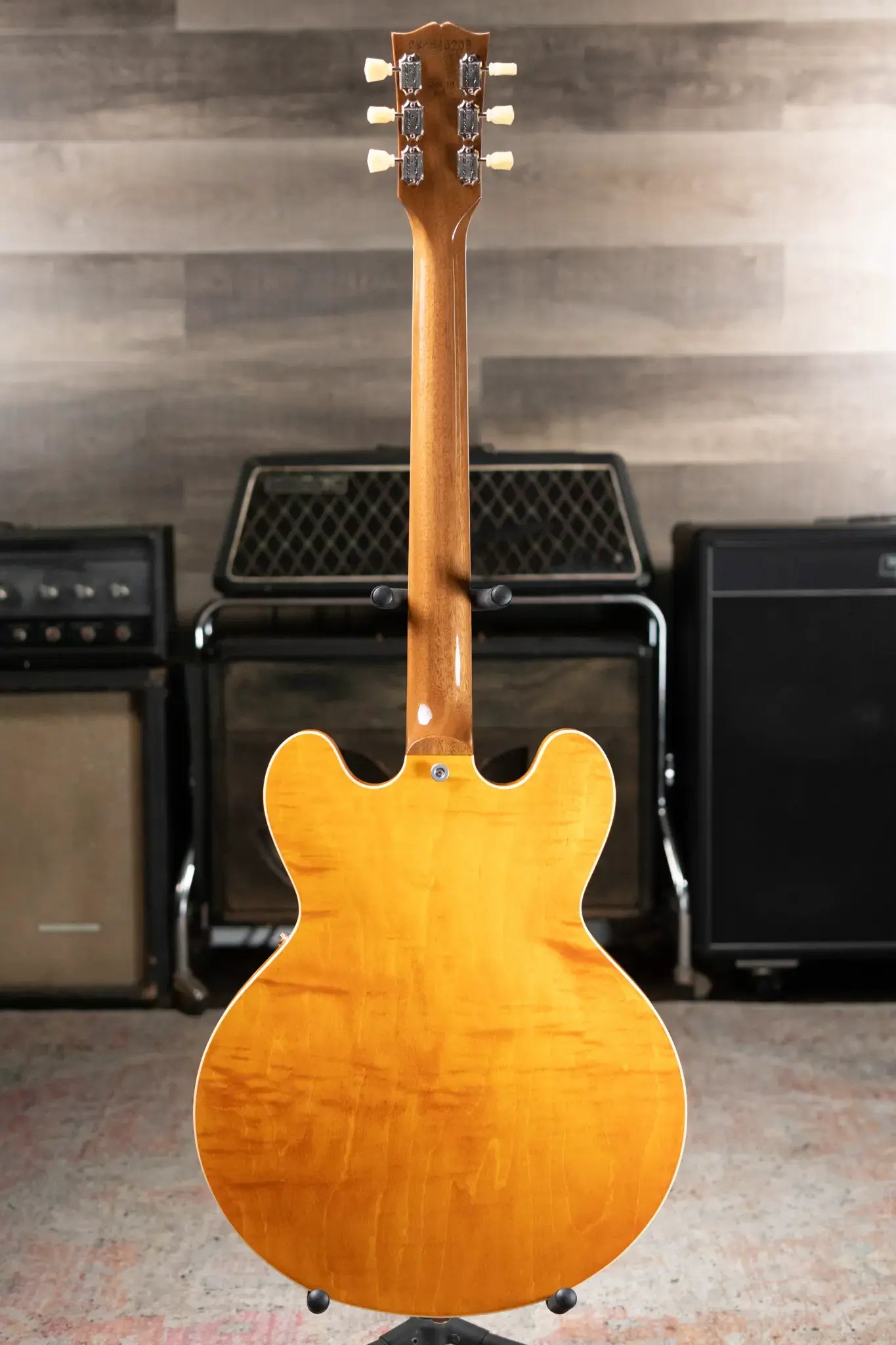 Gibson ES-335 Figured Semi-Hollow Electric Guitar - Honey Amber with Hardshell Case