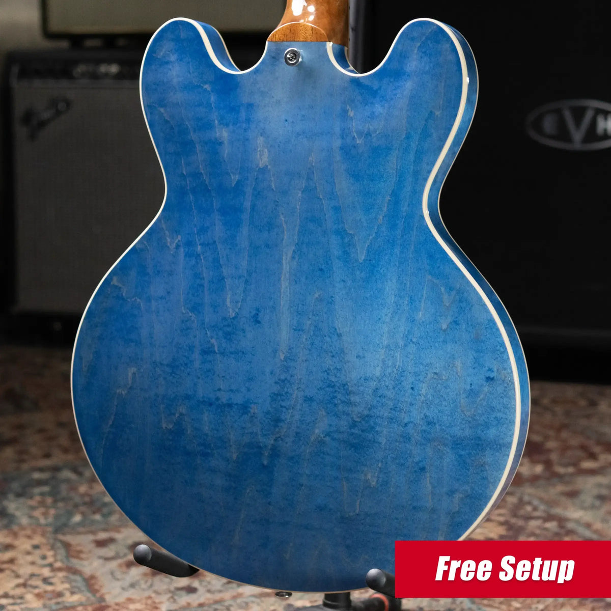 Gibson ES-335 Semi-Hollow Electric Guitar - Ocean Blue with Hardshell Case