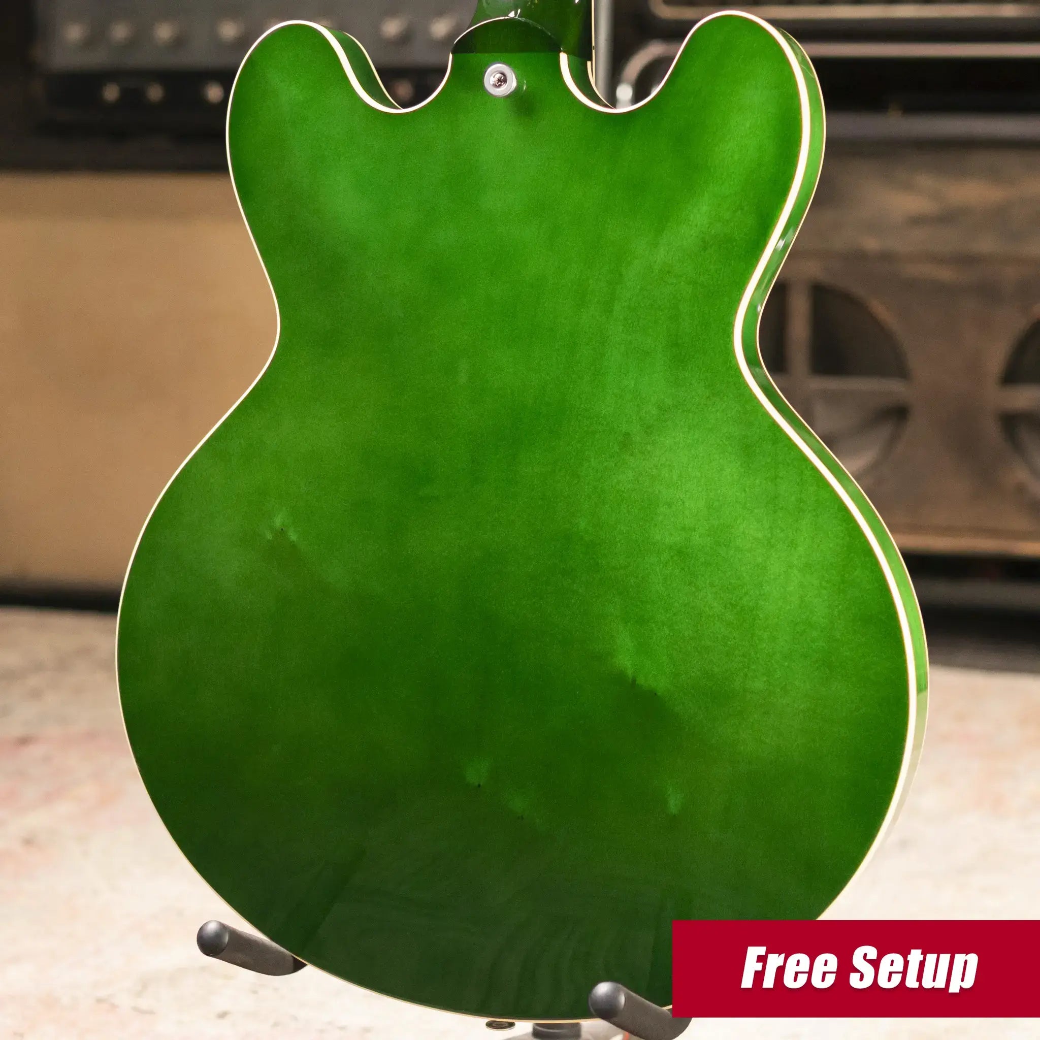 Gibson ES-335 Semi-Hollow Electric Guitar - Spearmint with Hardshell Case