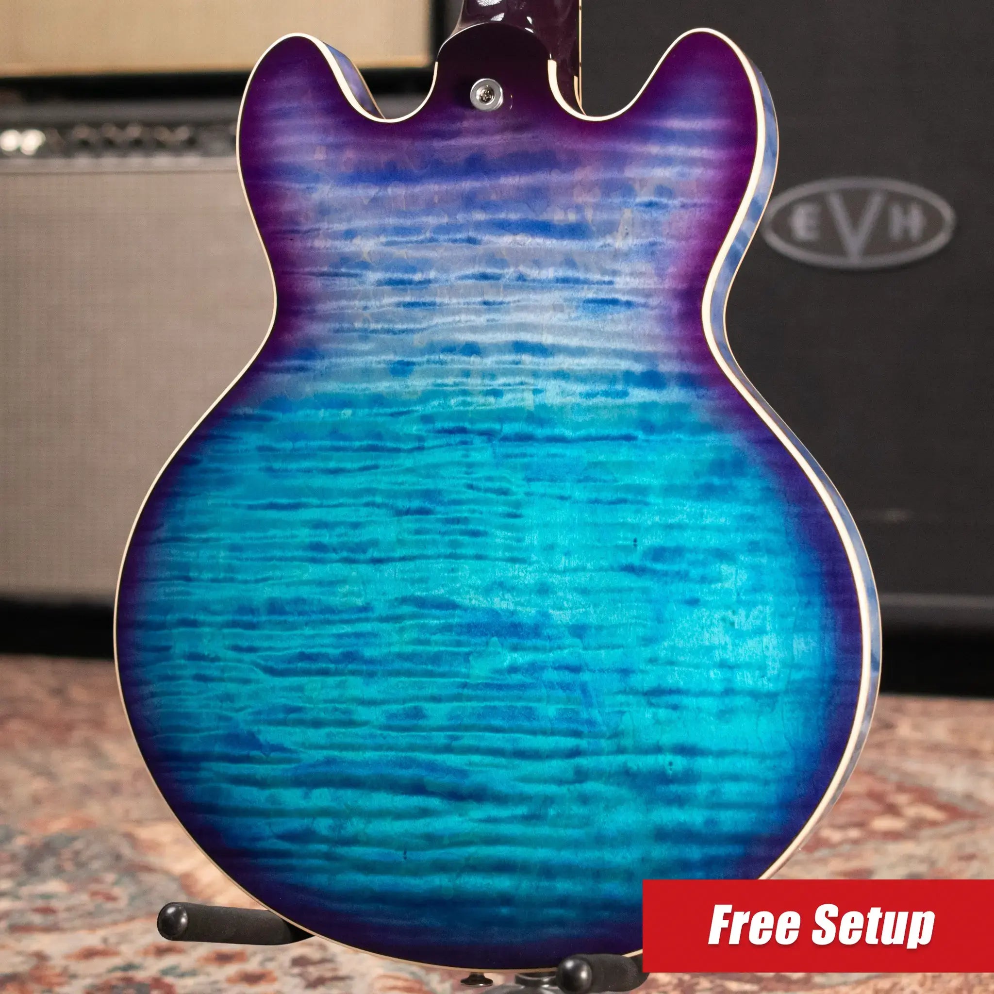 Gibson ES-339 Figured Semi-Hollow Electric Guitar - Blueberry Burst with Hardshell Case