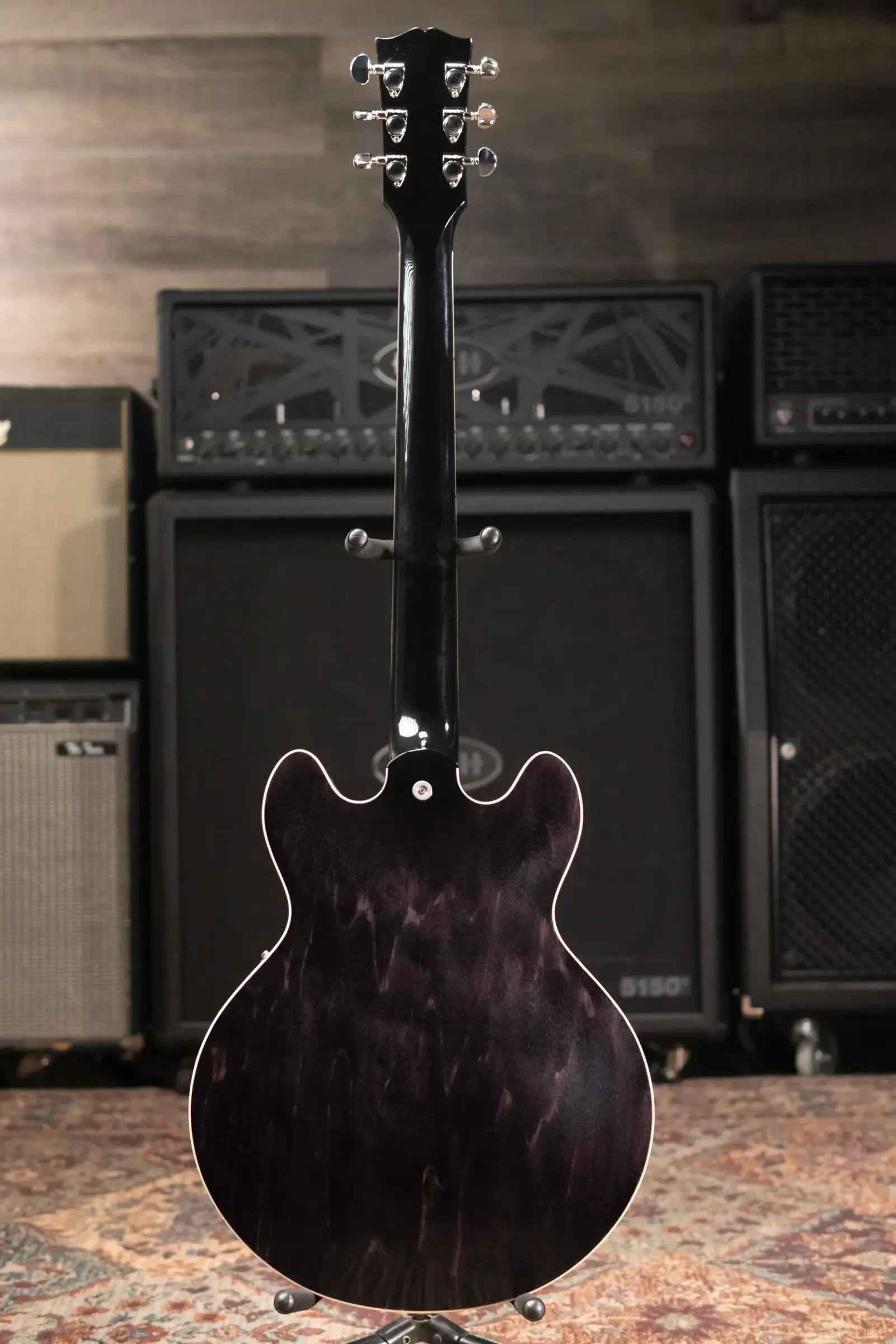 Gibson ES-339 Semi-Hollow Electric Guitar - Trans Ebony with Hardshell Case