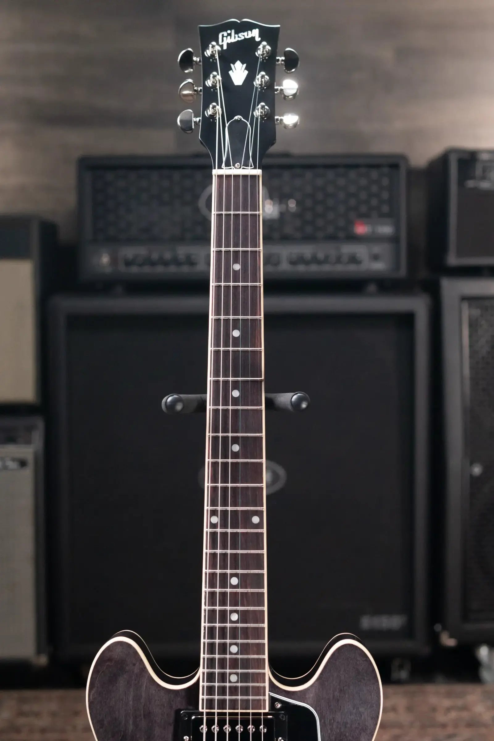 Gibson ES-339 Semi-Hollow Electric Guitar - Trans Ebony with Hardshell Case