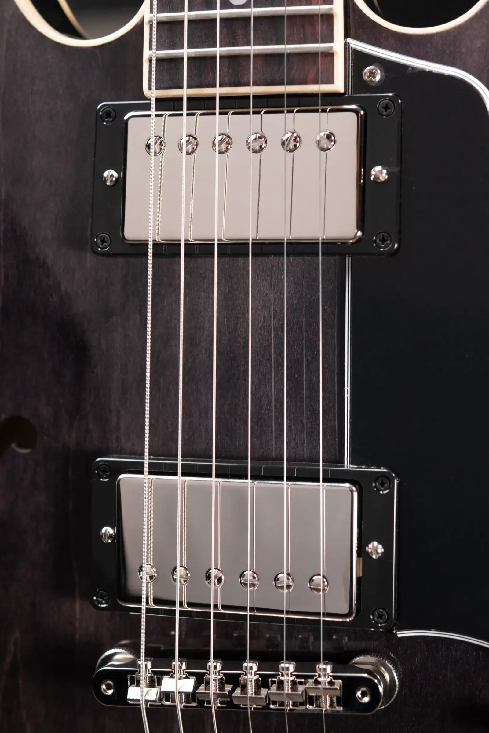 Gibson ES-339 Semi-Hollow Electric Guitar - Trans Ebony with Hardshell Case