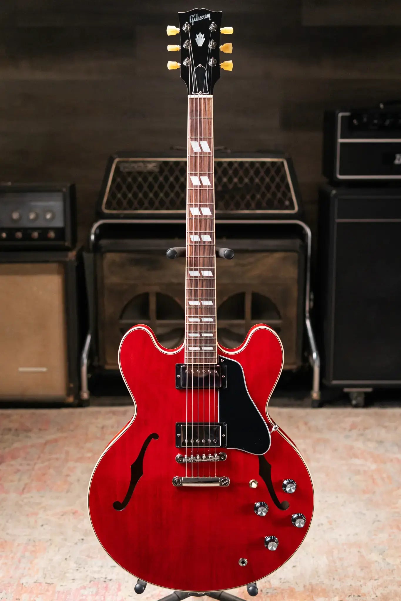 Gibson ES-345 Semi-Hollow Electric Guitar - Sixties Cherry with Hardshell Case
