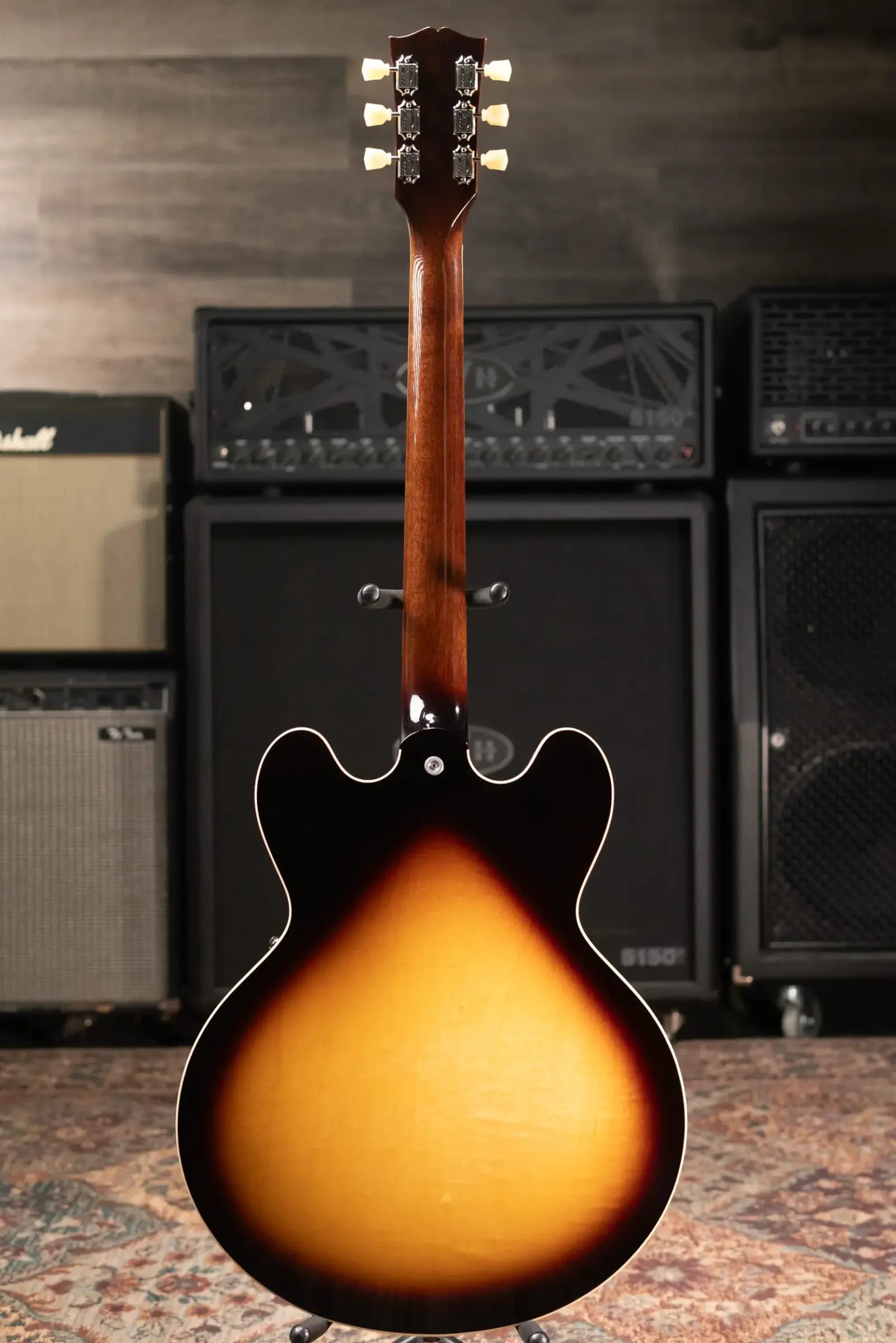 Gibson ES-345 Semi-Hollow Electric Guitar - Vintage Burst with Hardshell Case