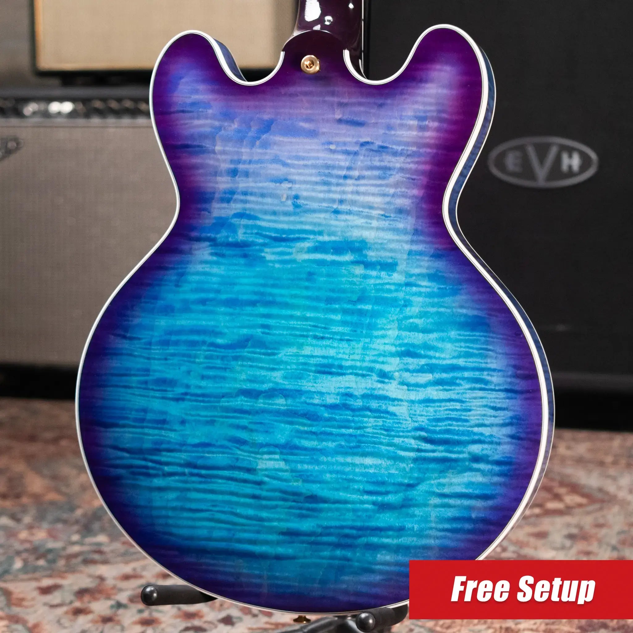 Gibson ES Supreme Semi-Hollow Electric Guitar - Blueberry Burst with Hardshell Case