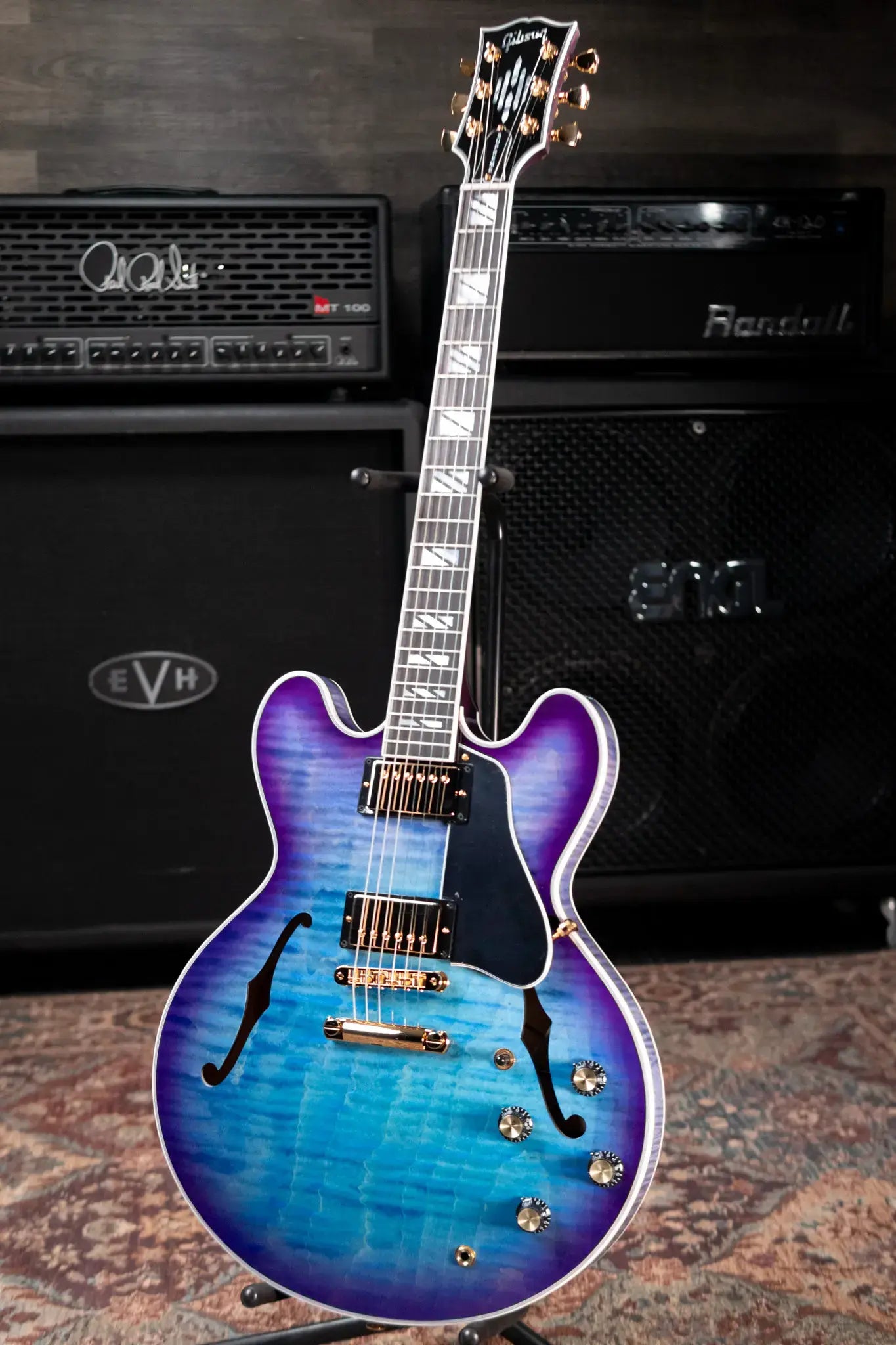 Gibson ES Supreme Semi-Hollow Electric Guitar - Blueberry Burst with Hardshell Case