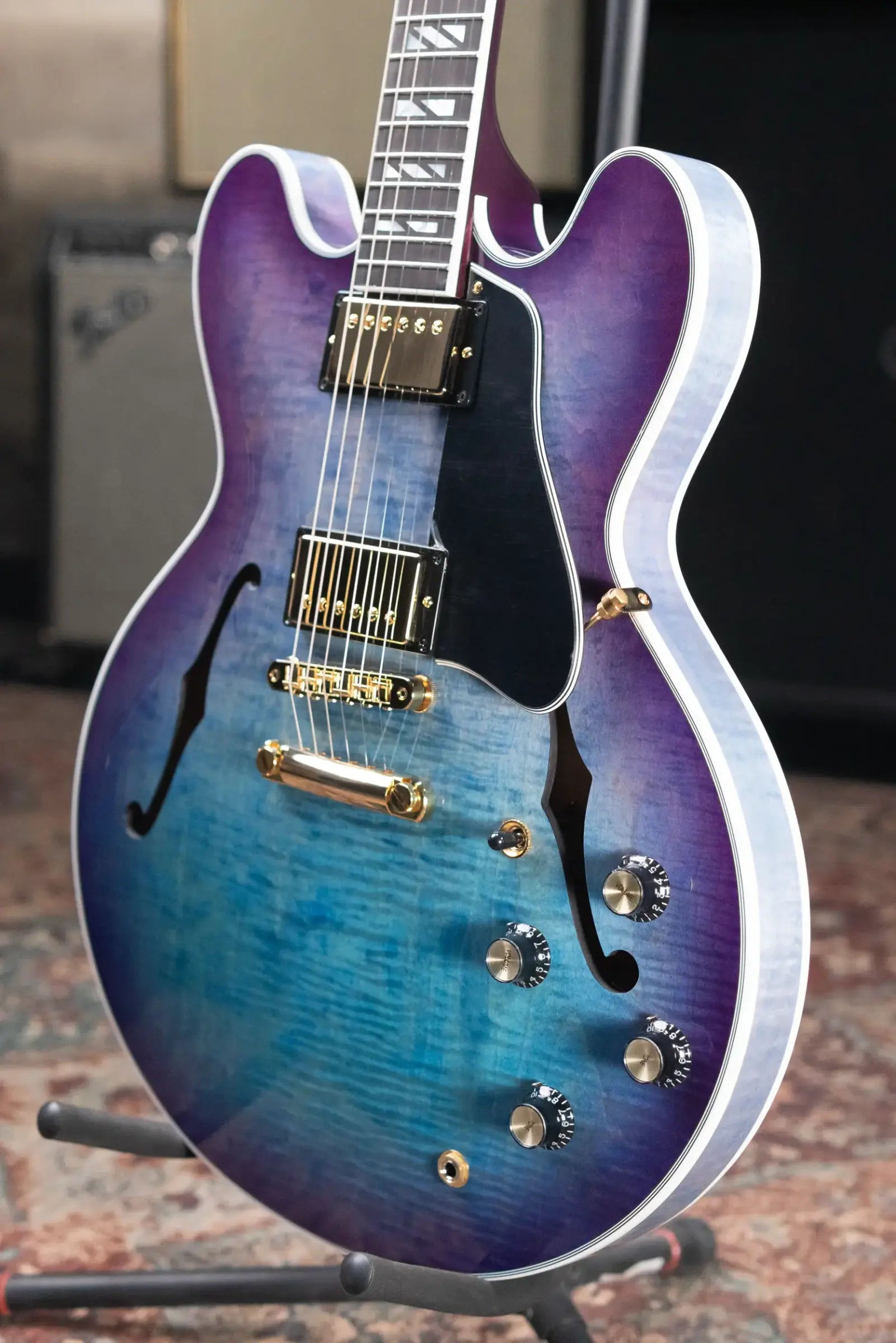 Gibson ES Supreme Semi-Hollow Electric Guitar - Blueberry Burst with Hardshell Case