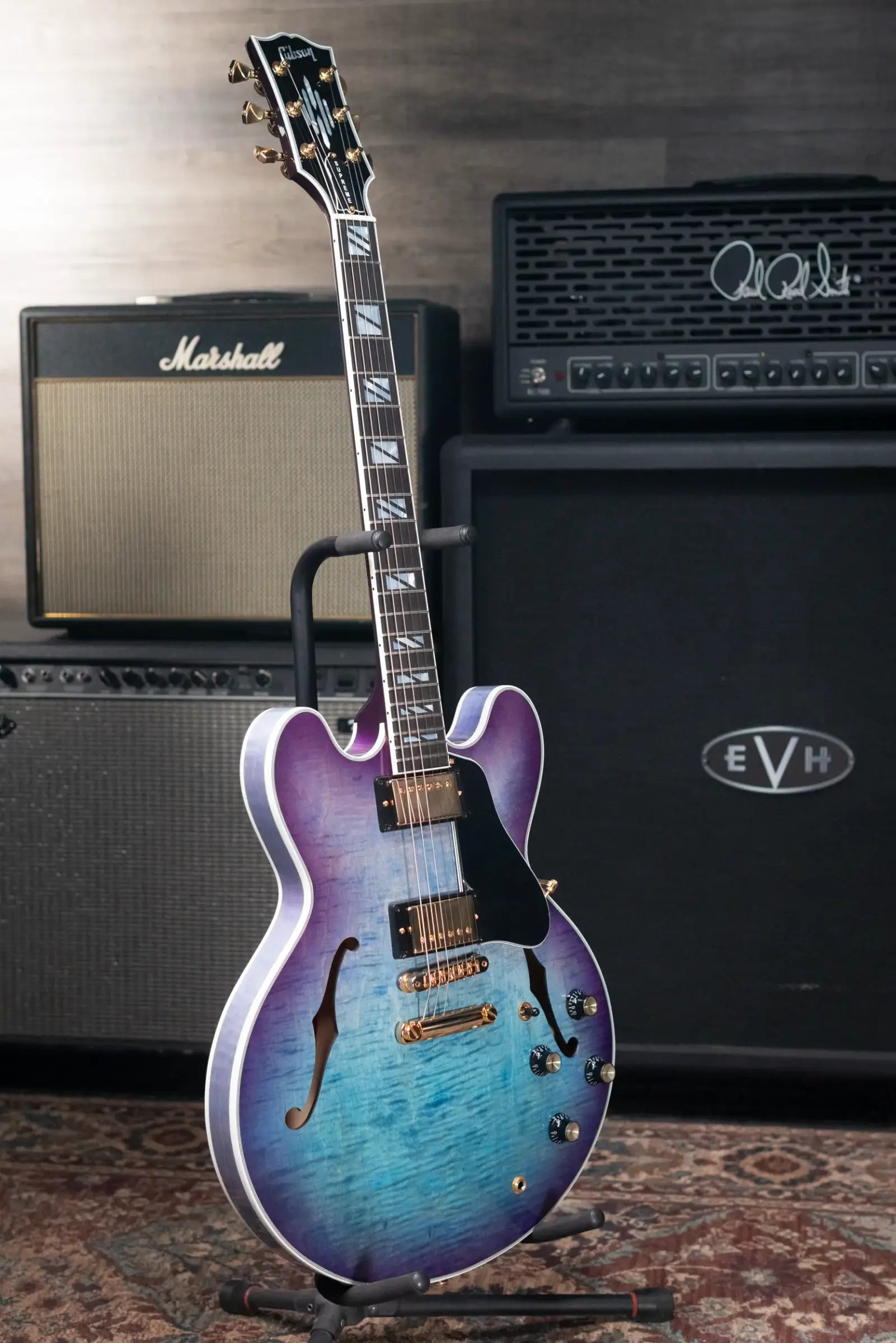 Gibson ES Supreme Semi-Hollow Electric Guitar - Blueberry Burst with Hardshell Case