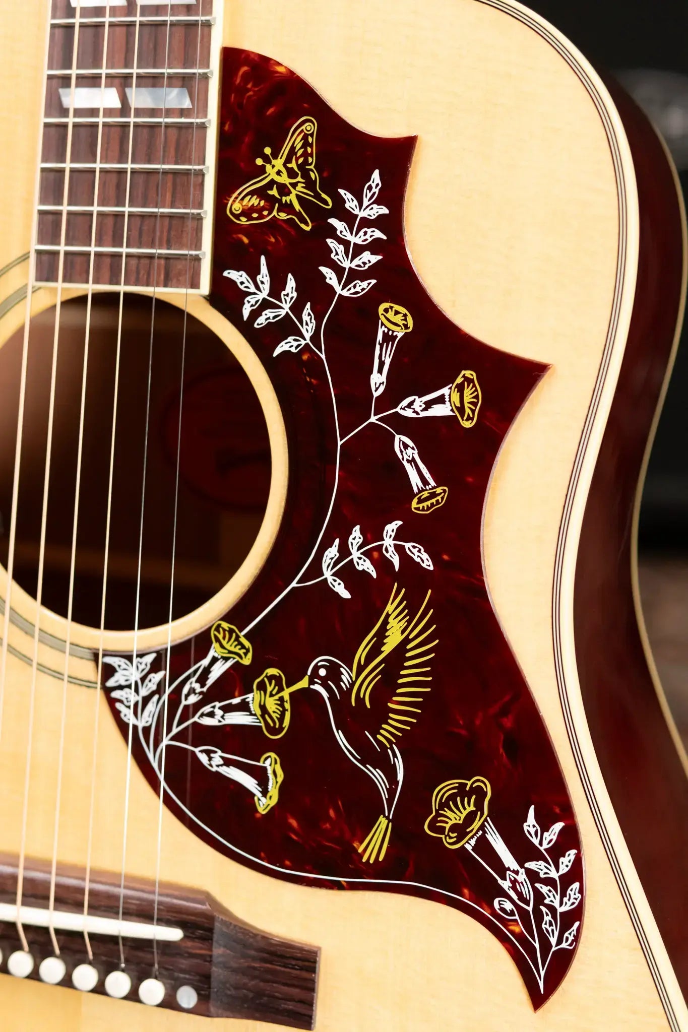 Gibson Hummingbird Original Acoustic/Electric Guitar - Antique Natural with Hardshell Case