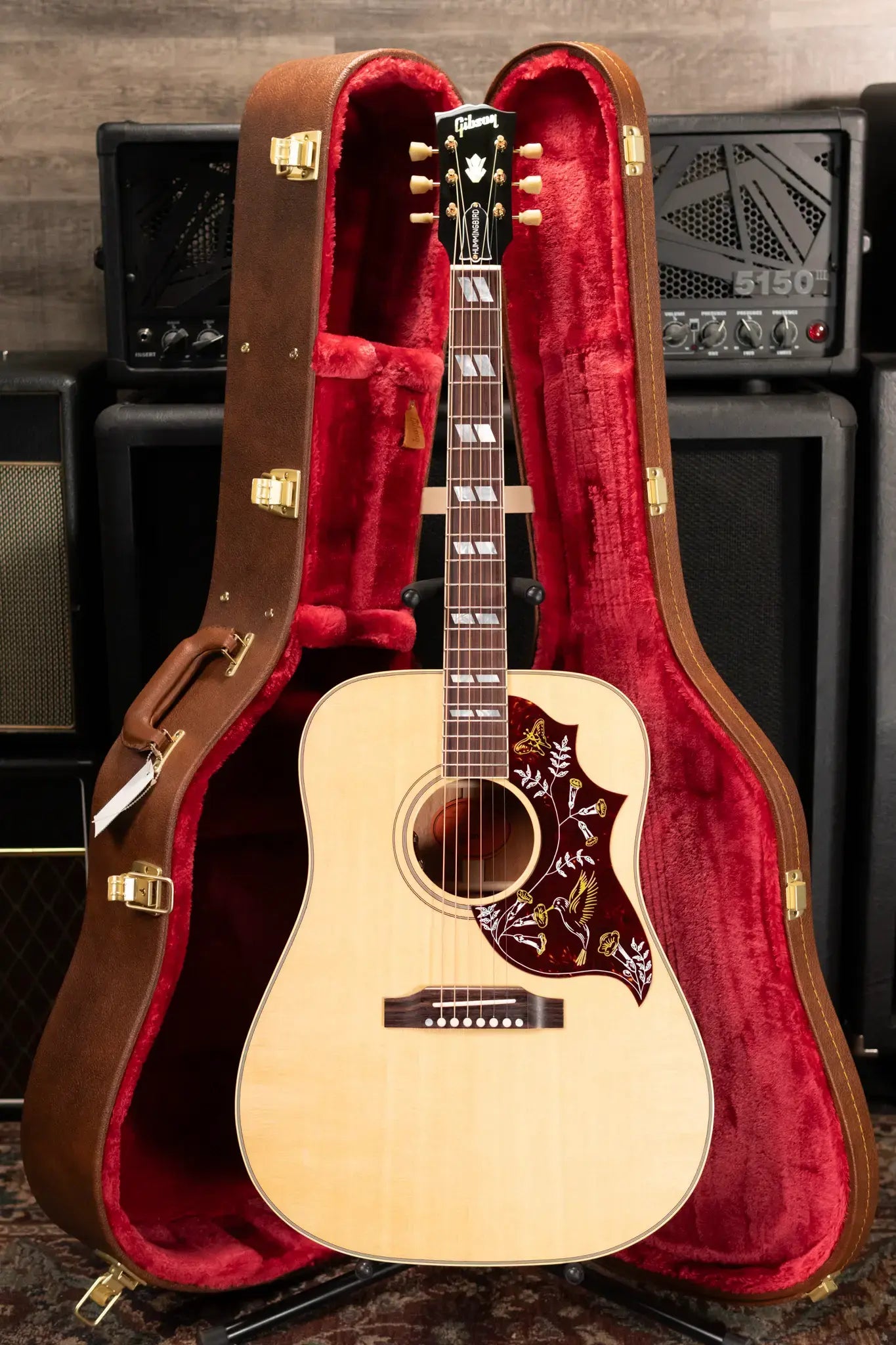 Gibson Hummingbird Original Acoustic/Electric Guitar - Antique Natural with Hardshell Case