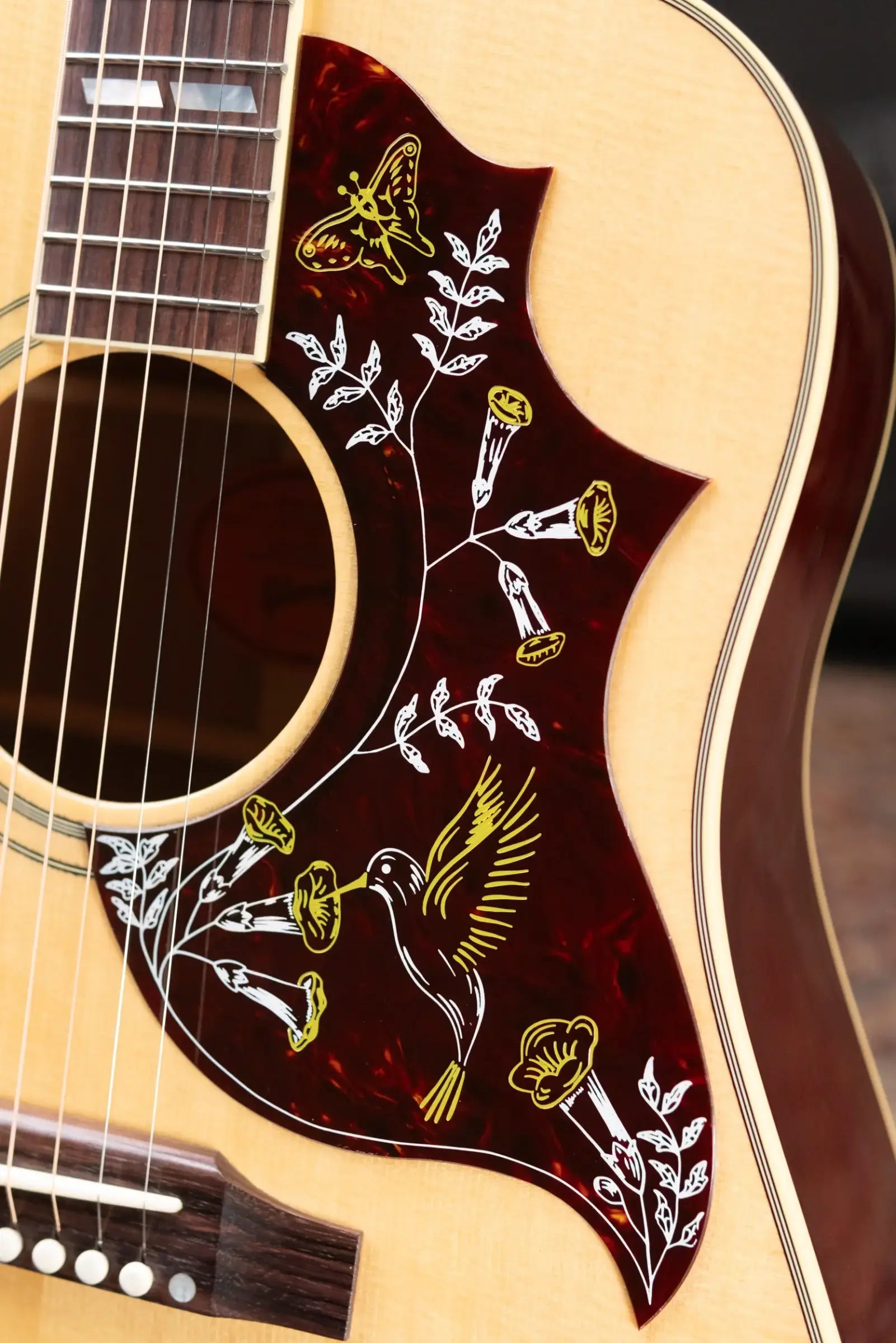 Gibson Hummingbird Original Acoustic/Electric Guitar - Antique Natural with Hardshell Case