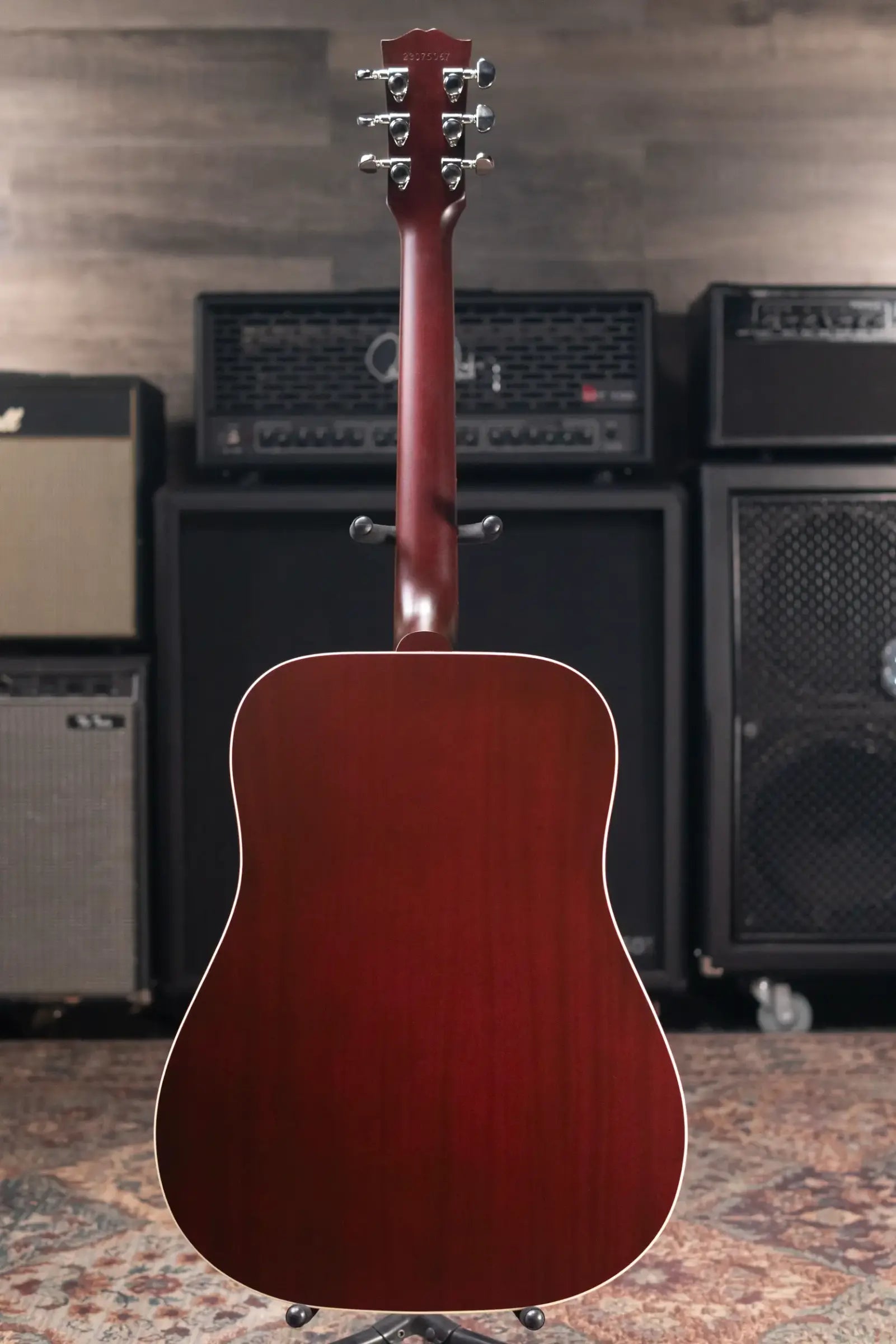 Gibson Hummingbird Special Dreadnought Acoustic/Electric Guitar - Satin Wine Red with Gig Bag