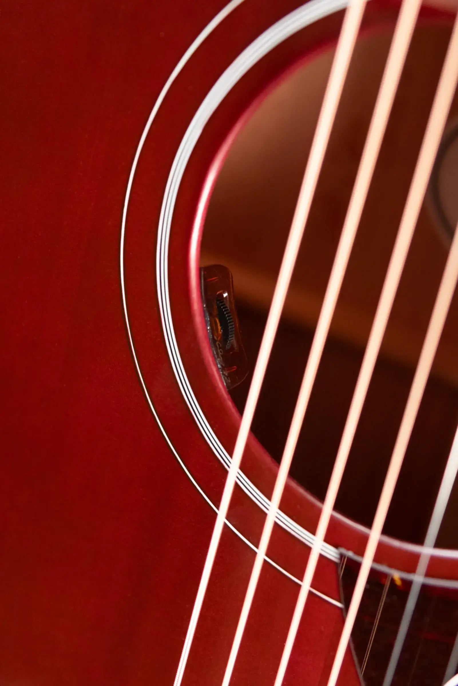 Gibson Hummingbird Special Dreadnought Acoustic/Electric Guitar - Satin Wine Red with Gig Bag