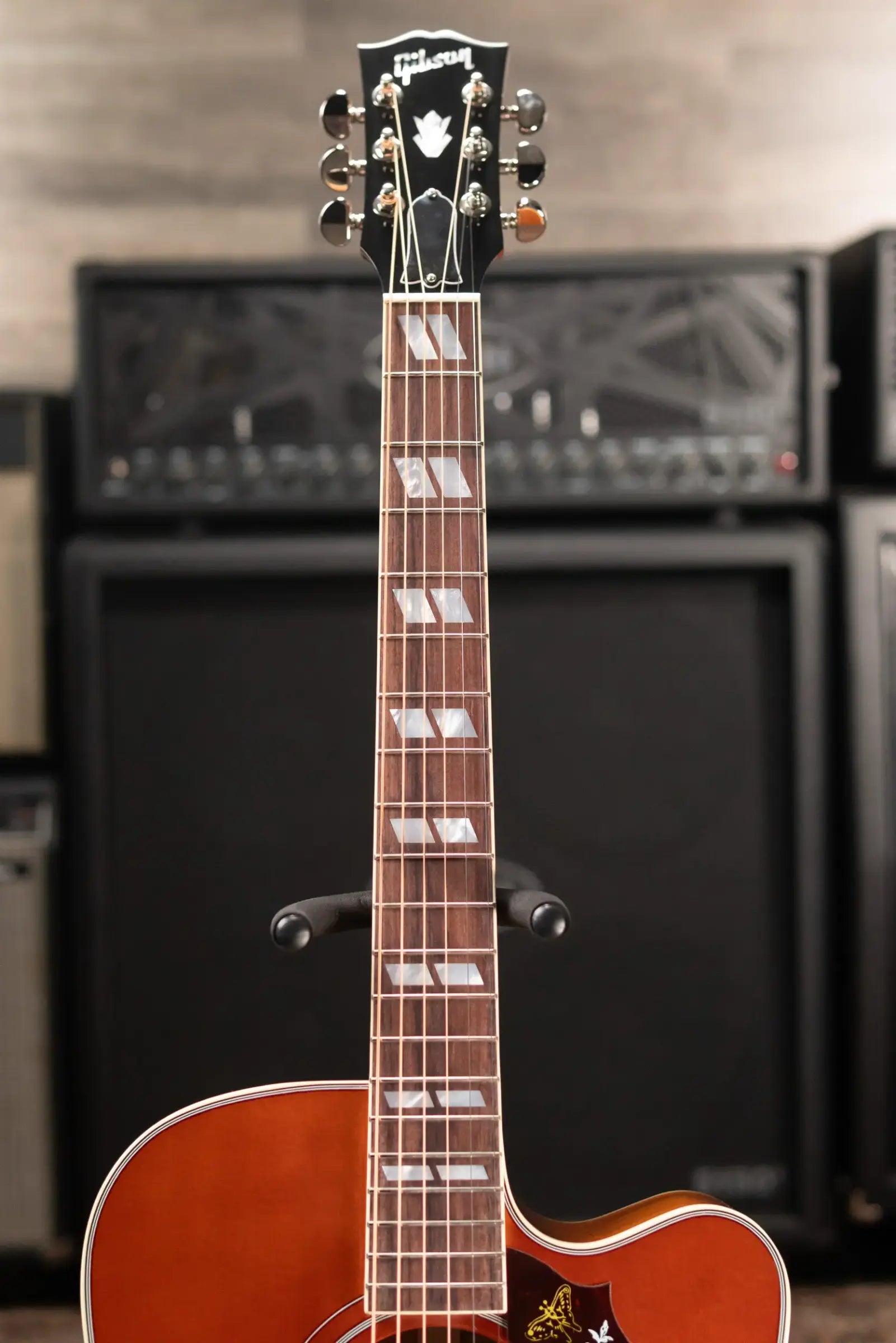 Gibson Hummingbird Standard EC Acoustic/Electric Guitar - Heritage Cherry Sunburst with Hardshell Case
