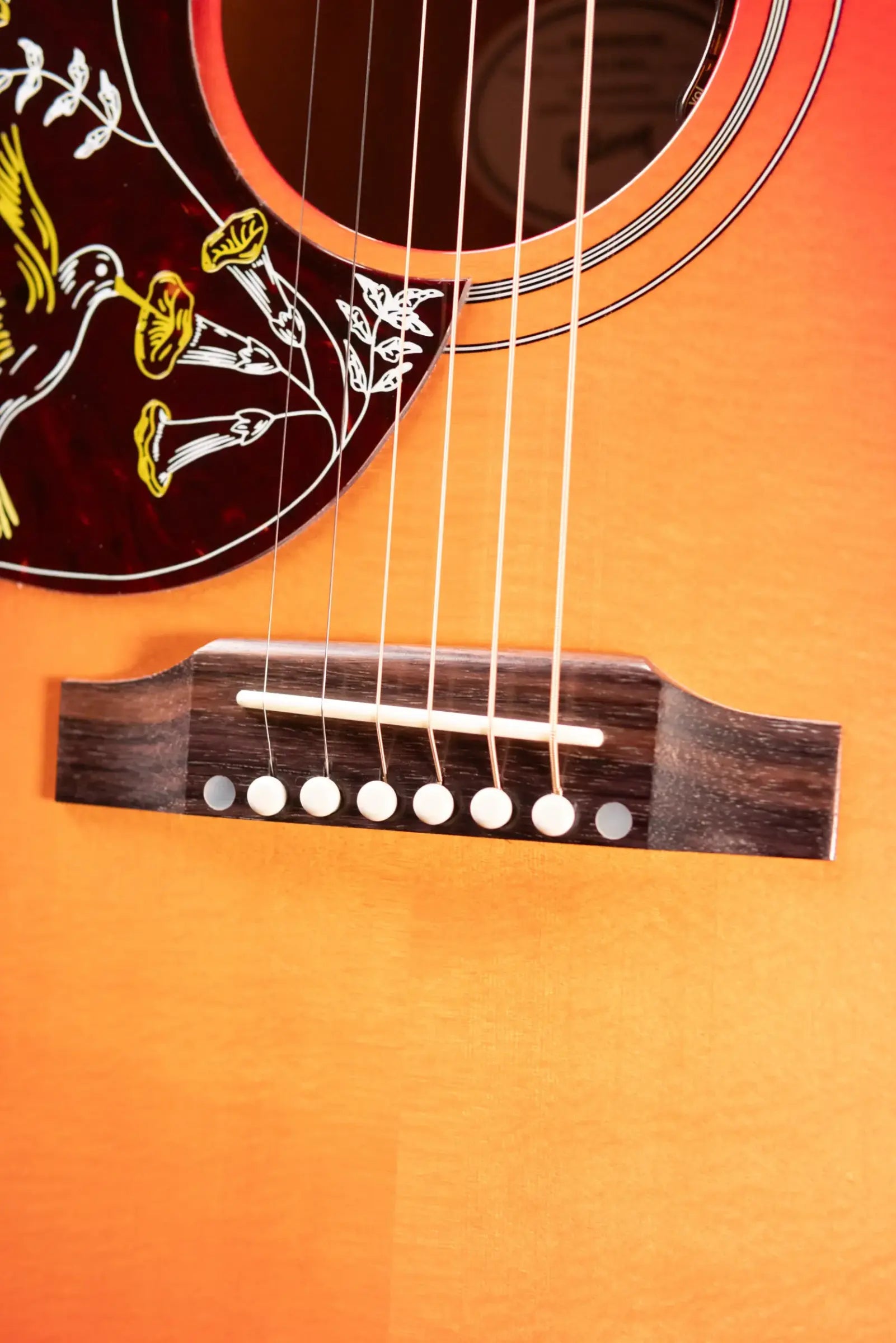 Gibson Hummingbird Standard Left-Handed Acoustic/Electric Guitar - Vintage Cherry Sunburst with Hardshell Case